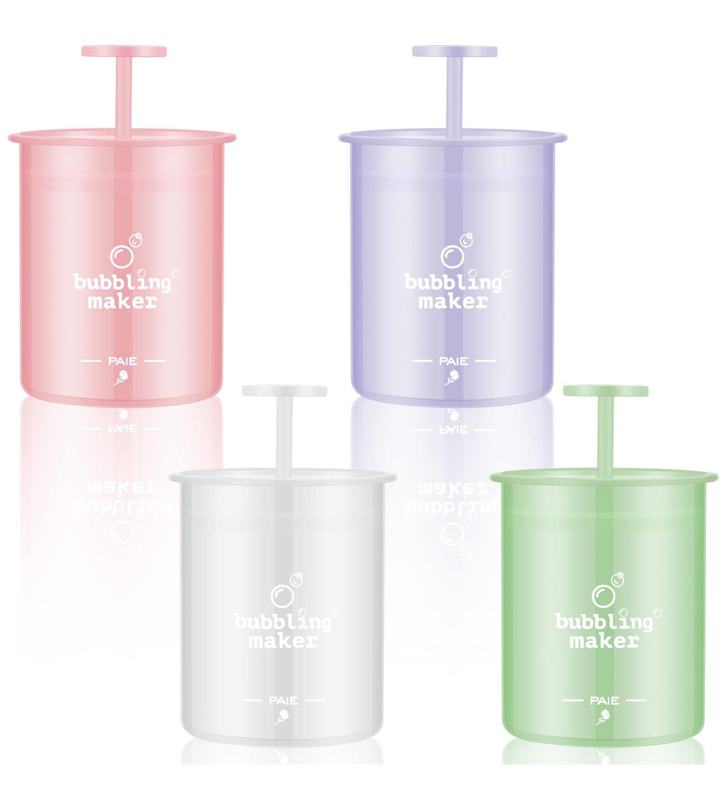 4 Pieces Face Foam Maker Set - Travel-Friendly Facial Cleanser Whip Maker for Quick Skincare & Cleansing - Lightweight Foam Cup Tool - Buy Online on GoSupps.com