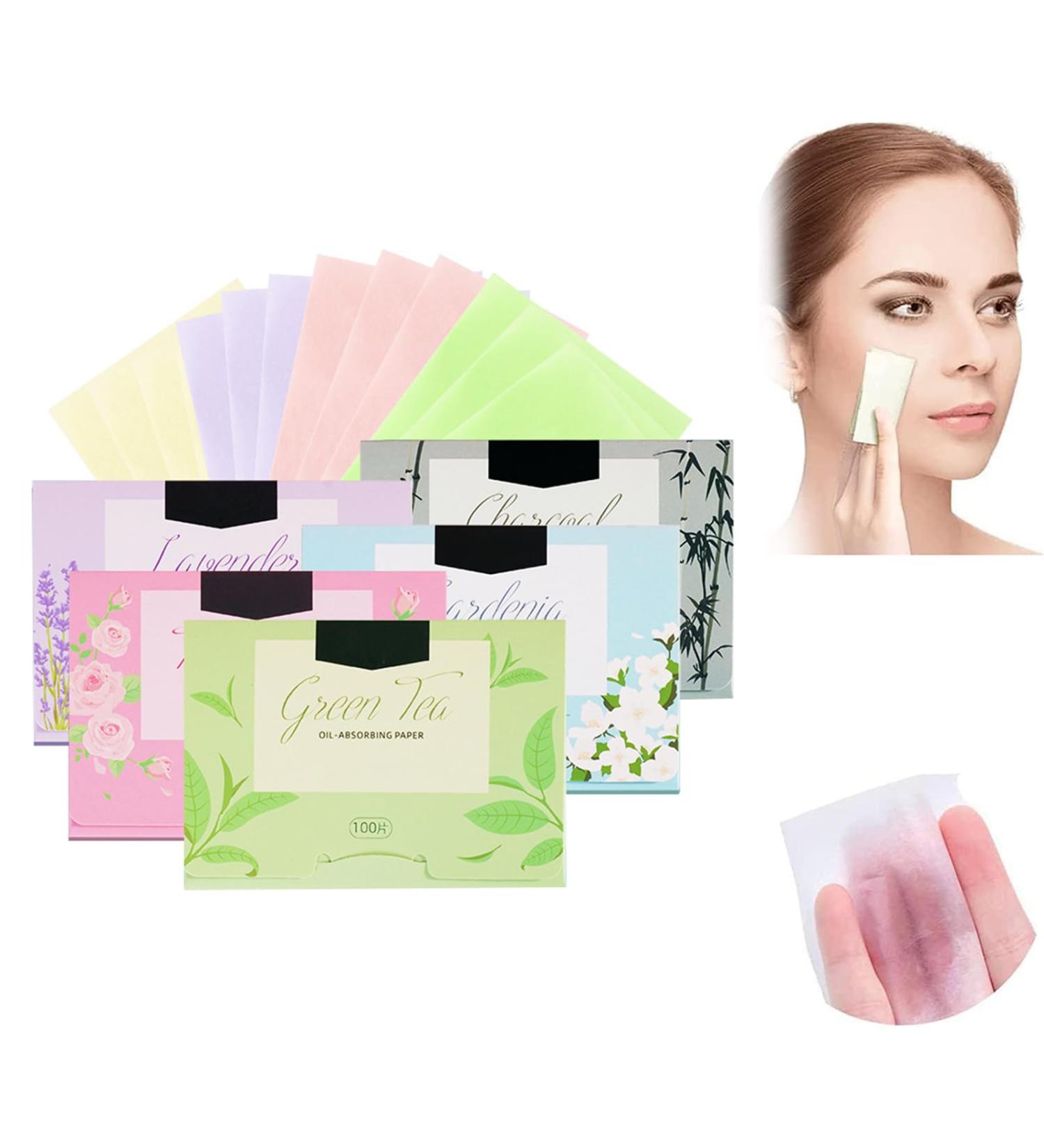 Oil Absorbing Leaves - 500 Natural Oil Control Blotting Papers for Men & Women | Face Blotting Sheets for Oily Skin - Buy Online on GoSupps.com