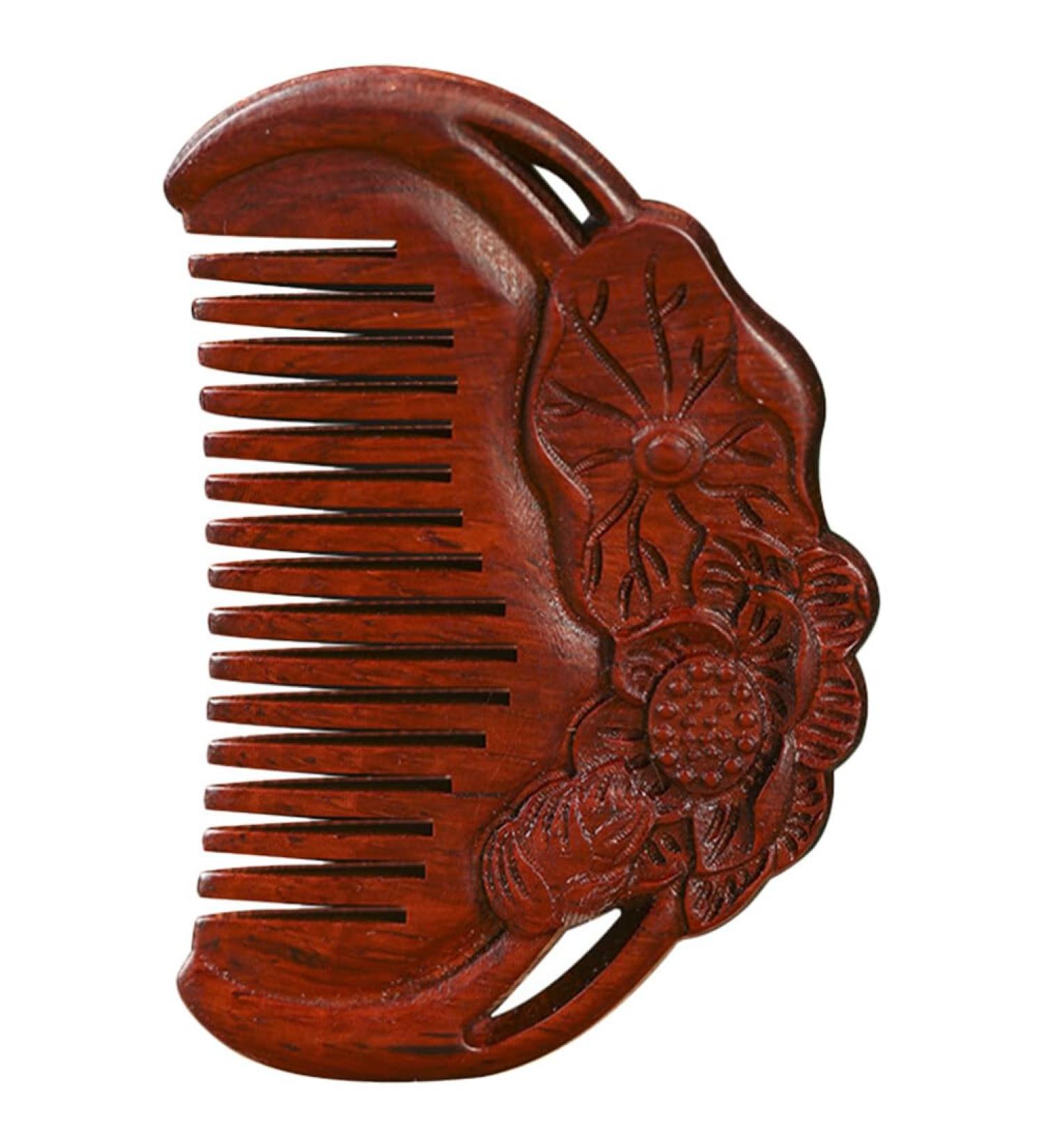 Fomiyes Wide Tooth Massage Comb - Sandalwood Scalp Massager & Hair Comb | Perfect Gift - Buy Online on GoSupps.com