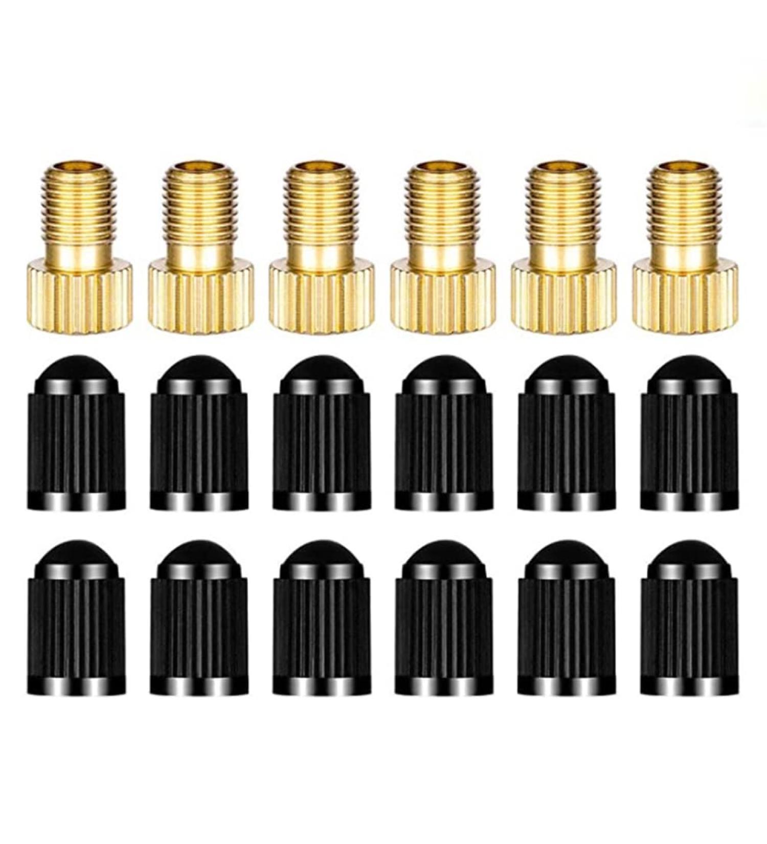 18-Pack Valve Adapter Set for Dunlop & Sclaverand to Schrader - Bicycle & Car Valve Lid | LJFEA - Buy Online on GoSupps.com