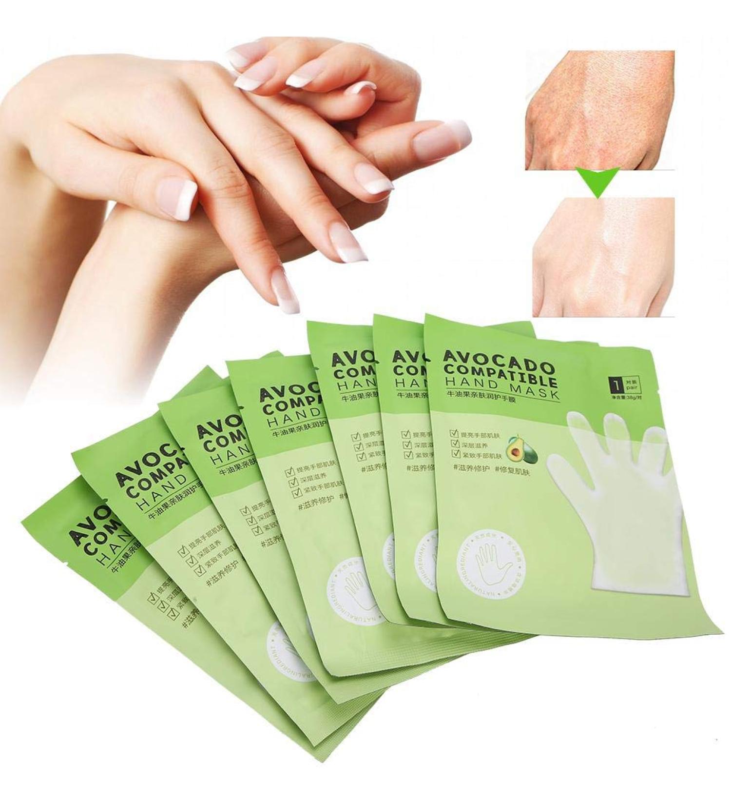 Hand Skin Repair Renew Mask 7Pcs - Moisturizing Hand Masks for Dry Hands | Nourishing Hand Care Gloves for AntiDry | Hydrating Hand Treatment - Buy Online on GoSupps.com