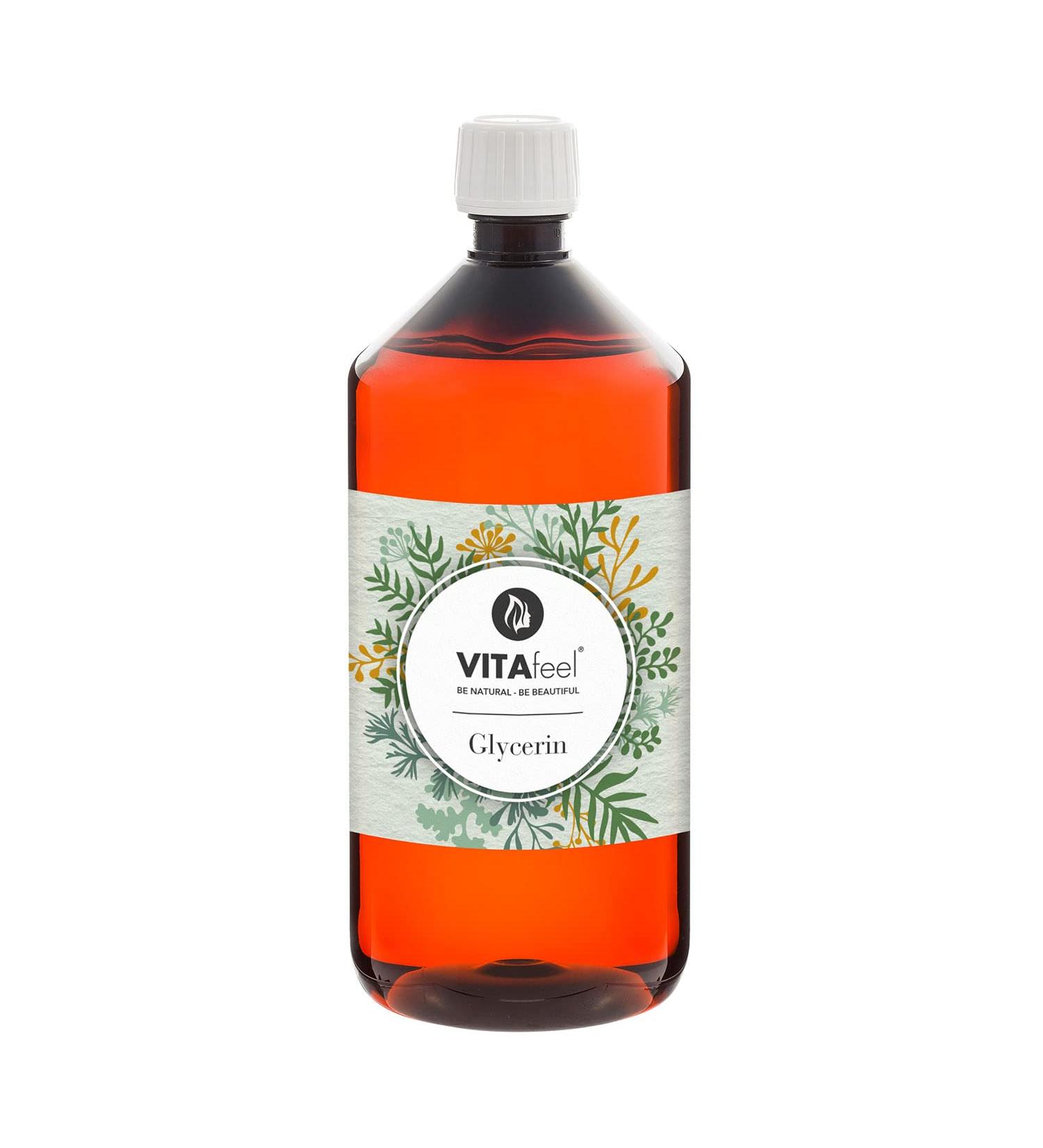 VitaFeel Glycerin 99.5% - Purely Vegetable 1000 ml - Ideal for DIY Disinfection | International Shipping - Buy Online on GoSupps.com
