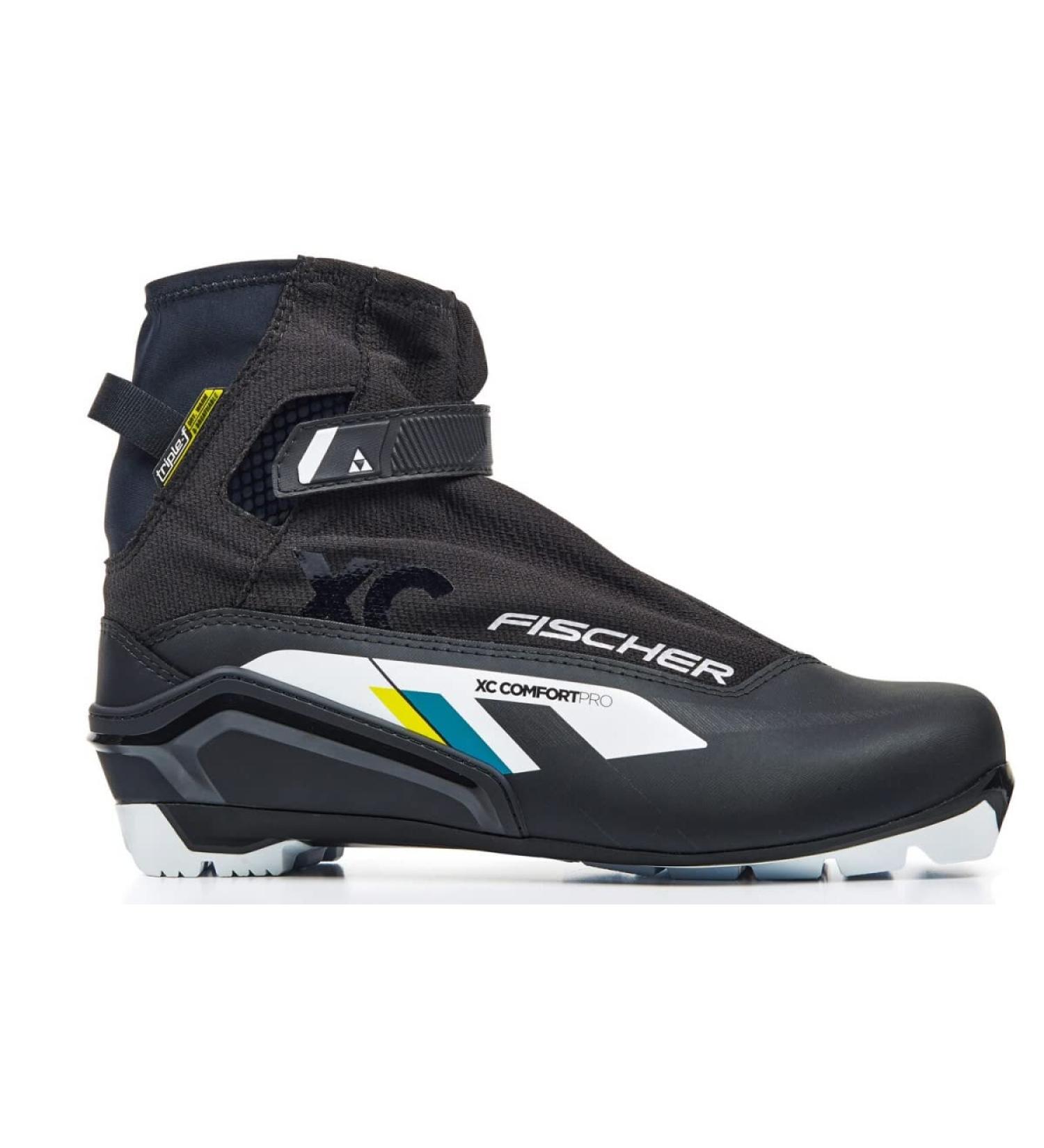 Fischer Unisex XC Comfort Pro Black Yellow Cross Country Ski Boot 40 - Ideal for All International Ski Adventures - Buy Online on GoSupps.com