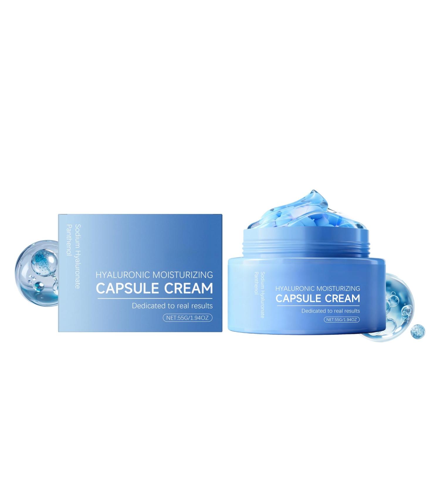 Cr me Capsule Hydratante Formule L g re Non Grasse For Une Peau Lisse Et clatante Maintien De L'humidit Longue Dur e Soutien La Barri re Cutan e Capsules Faciles Utiliser - Buy Online on GoSupps.com