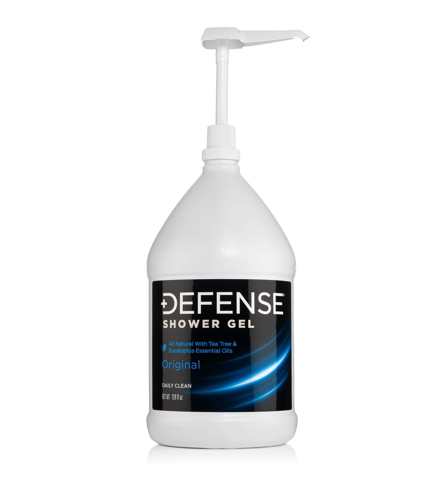 Defense Soap Body Wash - 1 Gallon Tea Tree Shower Gel | Natural Skin Care for All Skin Types - International Shipping Available - Buy Online on GoSupps.com