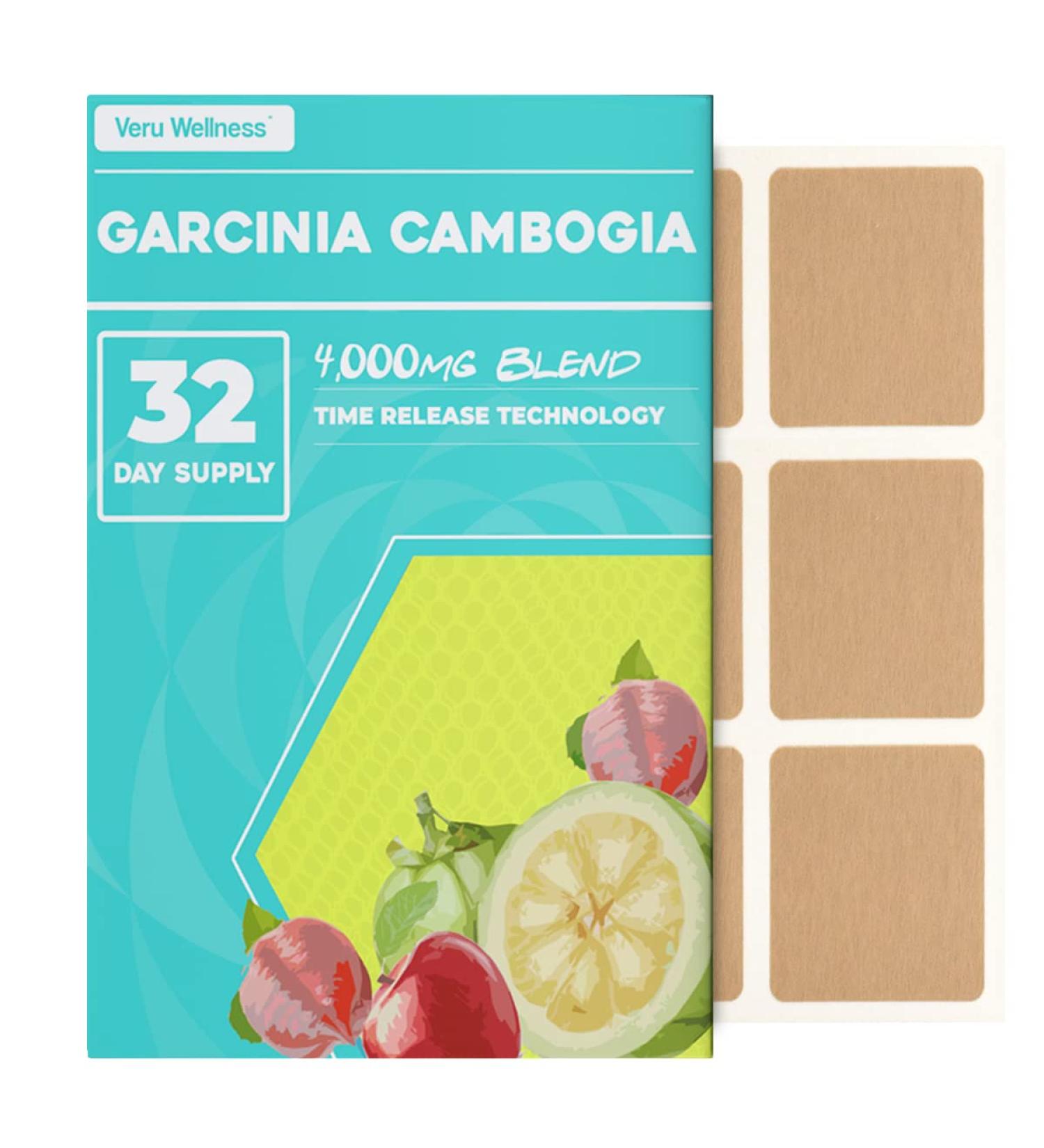 Veru Wellness Garcinia Cambogia Weight Management Patch - Pure Blend with Apple Cider Vinegar, B12, Green Coffee Bean - Natural Energy and Carb Blocker - Buy Online on GoSupps.com