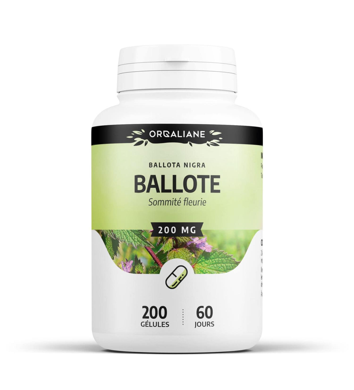  Orgaliane Ballote 200 mg - 200 capsules - Buy Online on GoSupps.com