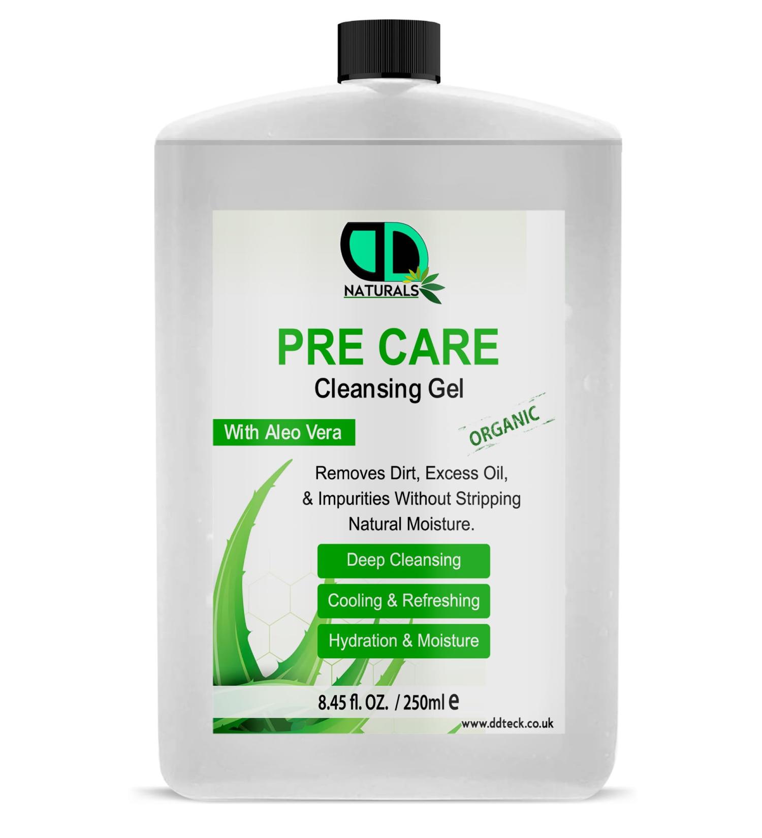 DD teck Pre-Care Cleansing Gel - Daily Cleanser for Dry & Sensitive Skin - Gentle Face Wash - Removes Excess Oil Soft Skin - Moisturizing Soothing Anti-Acne & Cleansing