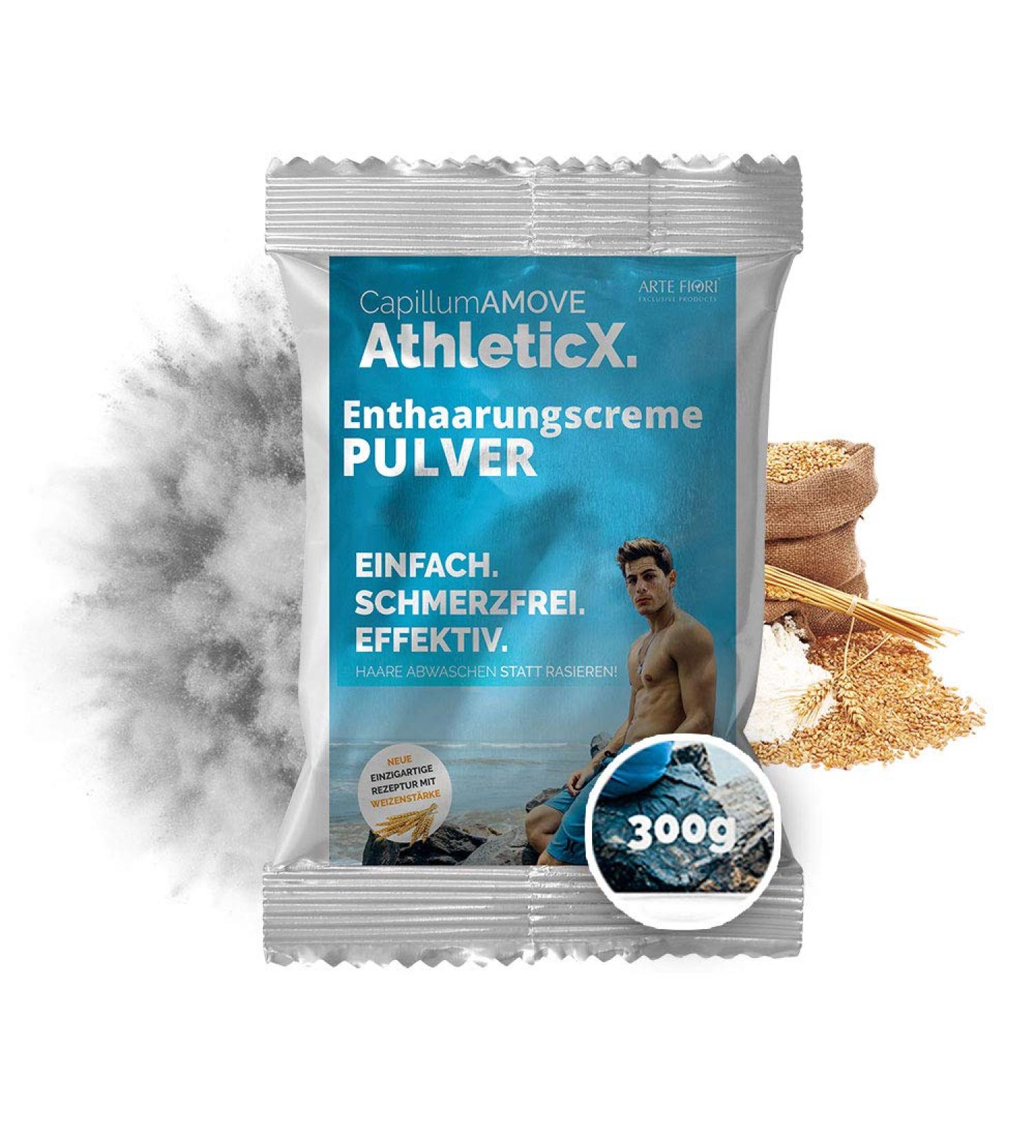 Capillum Amove Athleticx Premium Depilatory Cream for Men - Pain-Free Hair Removal for Intimate Areas | 300g Gentle Additive-Free Formula - Buy Online on GoSupps.com