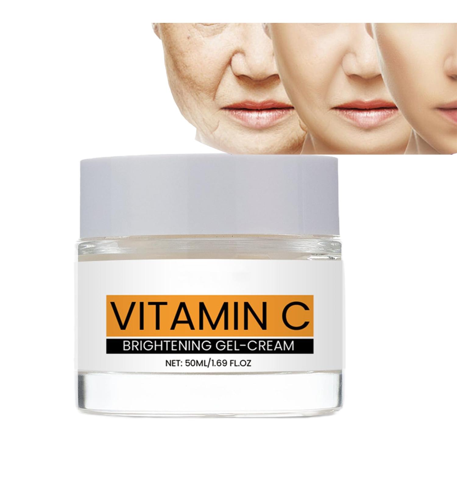 TXYUE Vitamin C Facial Gel Cream Hydrating and Firming Moisturizer for the Face Brightening Care Cream for AntiWrinkle Care Gentle Daily Use for All 1 - Buy Online on GoSupps.com