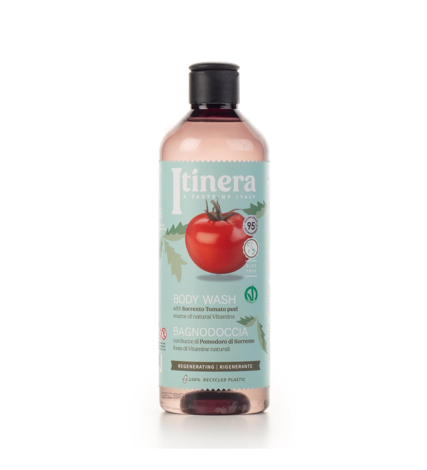 Buy Itinera Regenerating Body Wash - Vegan Friendly 95% Natural with Sorrento Tomato Peel - Aloe Vera & Glycerine - 12.51 fl oz - International Shipping Available - Buy Online on GoSupps.com