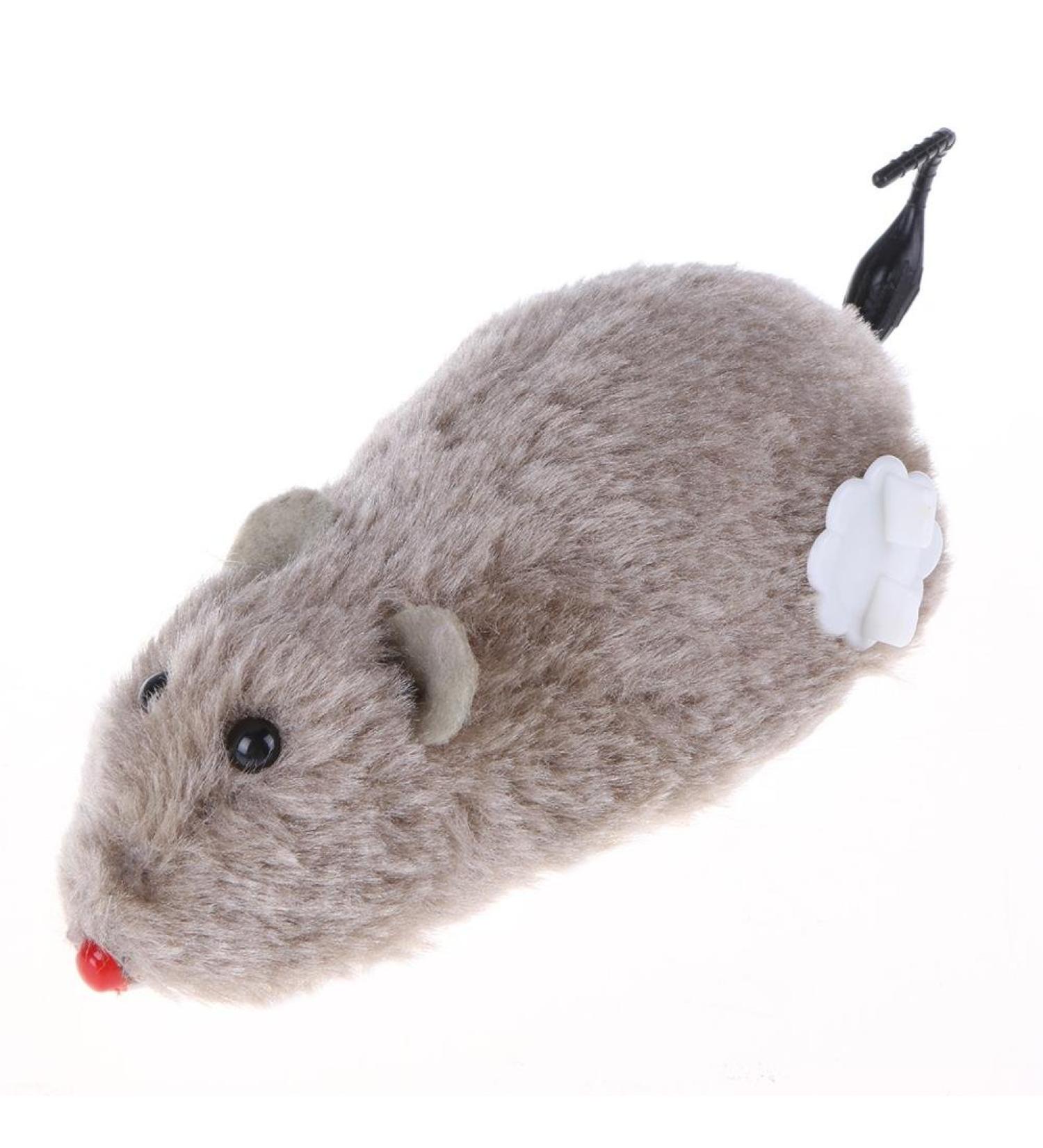 AVZYARDY Clockwork Mouse Toy Cat Plush Rat Mechanical Motion Interactive Toy(Grey) - Buy Online on GoSupps.com