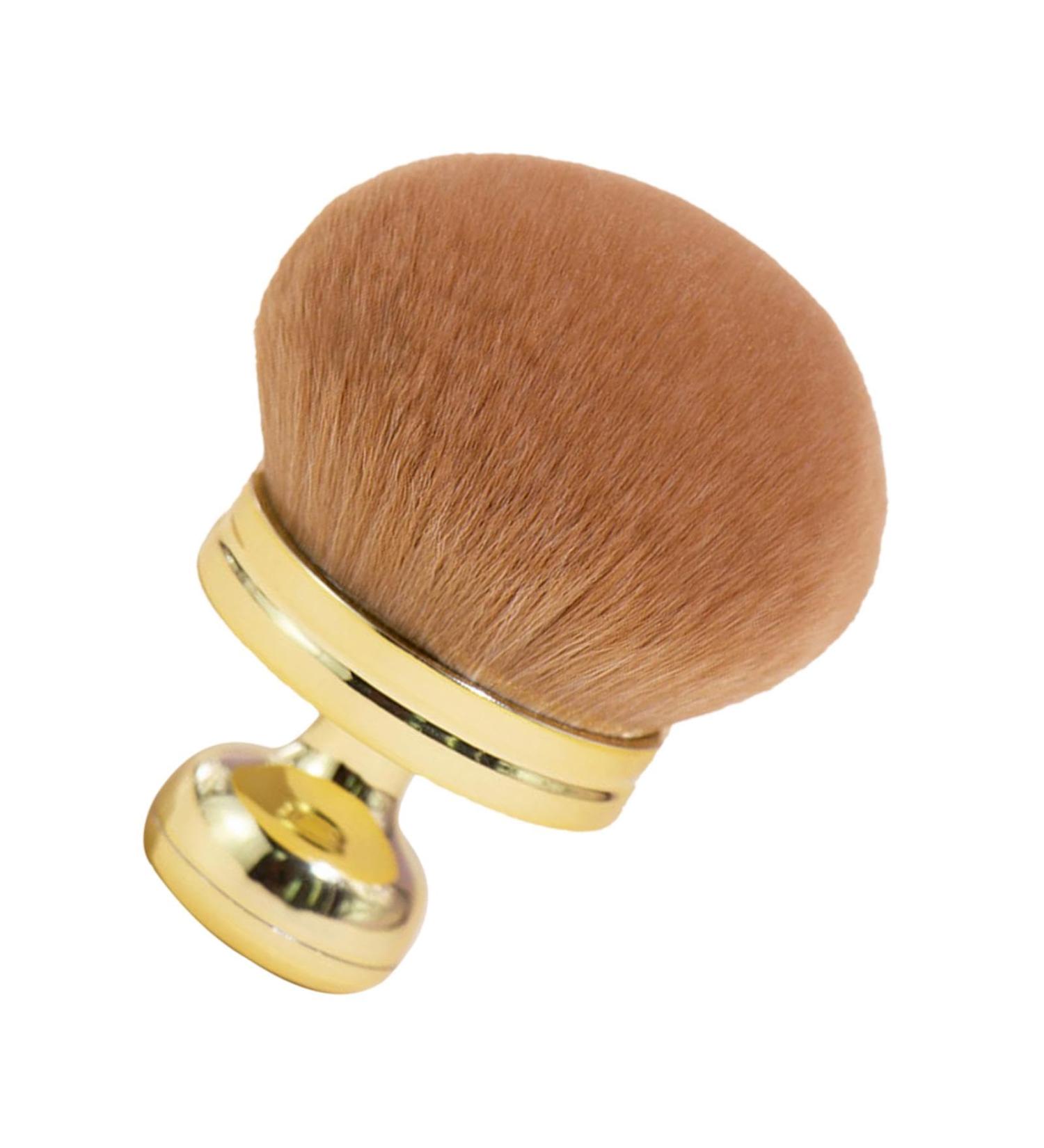 Loose Powder Brush - Blush Brush Powder Makeup Brush Nail Brush Face Brushes Makeup Setting Powder Brush with Mushroom Head for Setting Loose & Pressed Powder gold - Buy Online on GoSupps.com