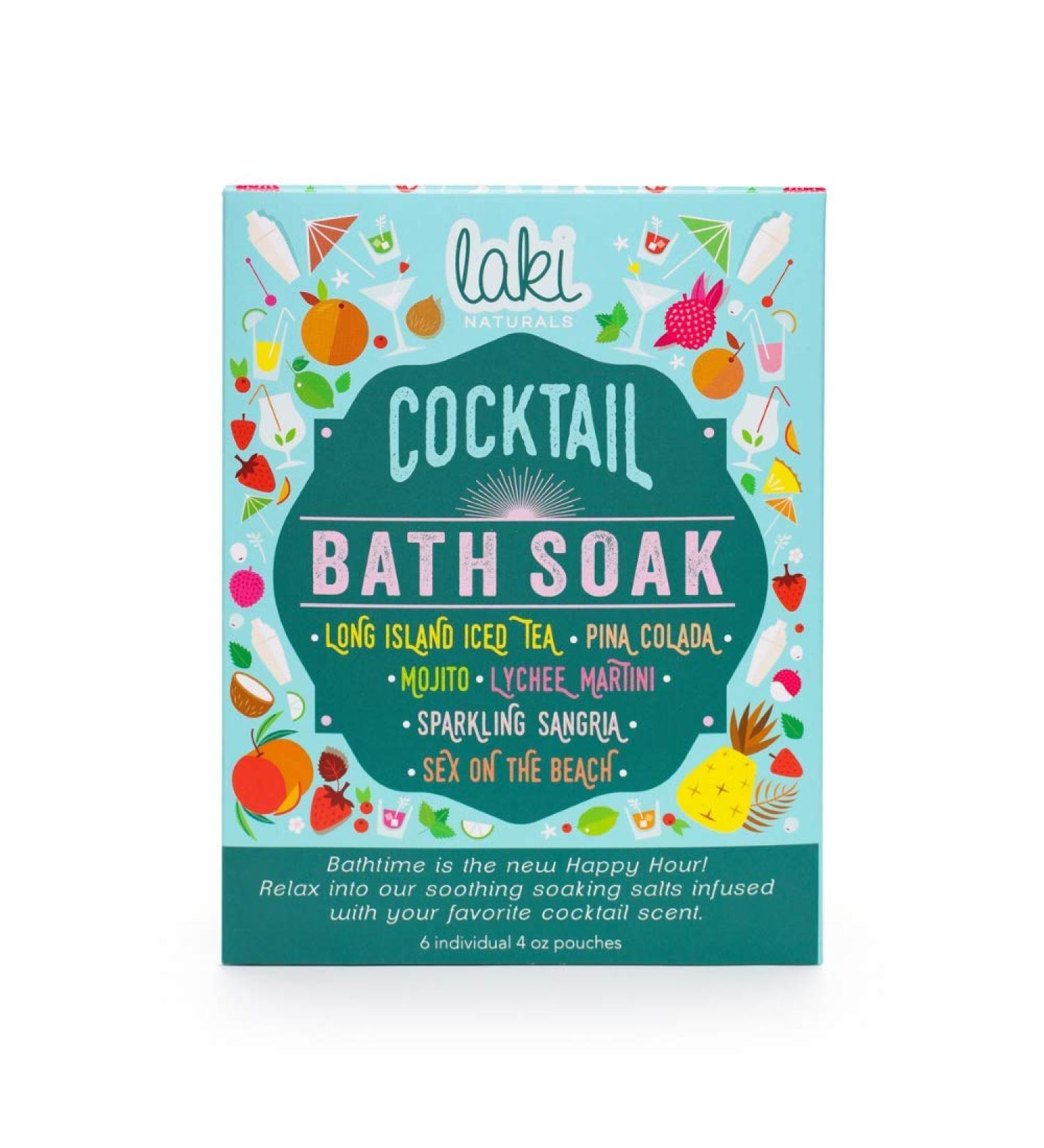 Laki Naturals Cocktail Bath Soaks - Muscle Recovery Epsom Salt Soak - 6 Pack - Buy Online on GoSupps.com