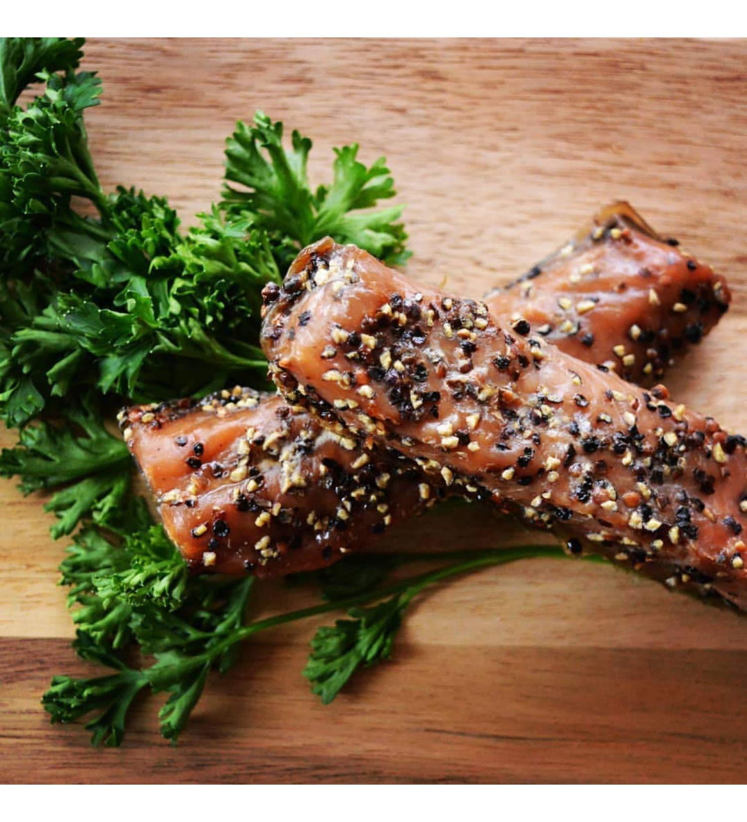 Indian Candy Maple Smoked Wild British Columbia Salmon Fish from Canada Candied and Cured in Maple Syrup (2 Lbs) - Buy Online on GoSupps.com