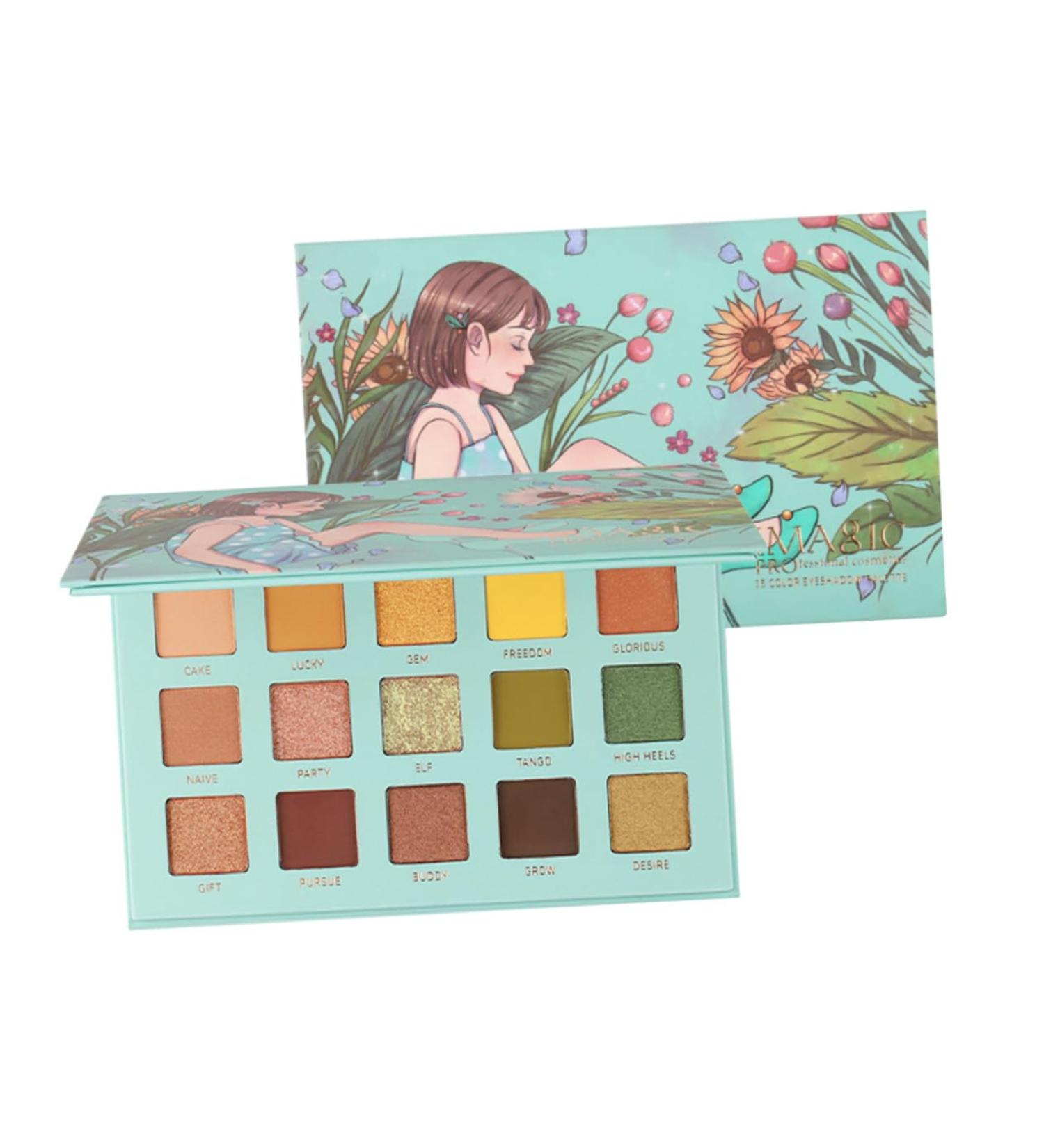 SOESFOUFU 1pc 15 Portable Eyeshadow Compact Eyeshadow Palette Glitter Eye Eyeshadow Makeup Accessories - Buy Online on GoSupps.com