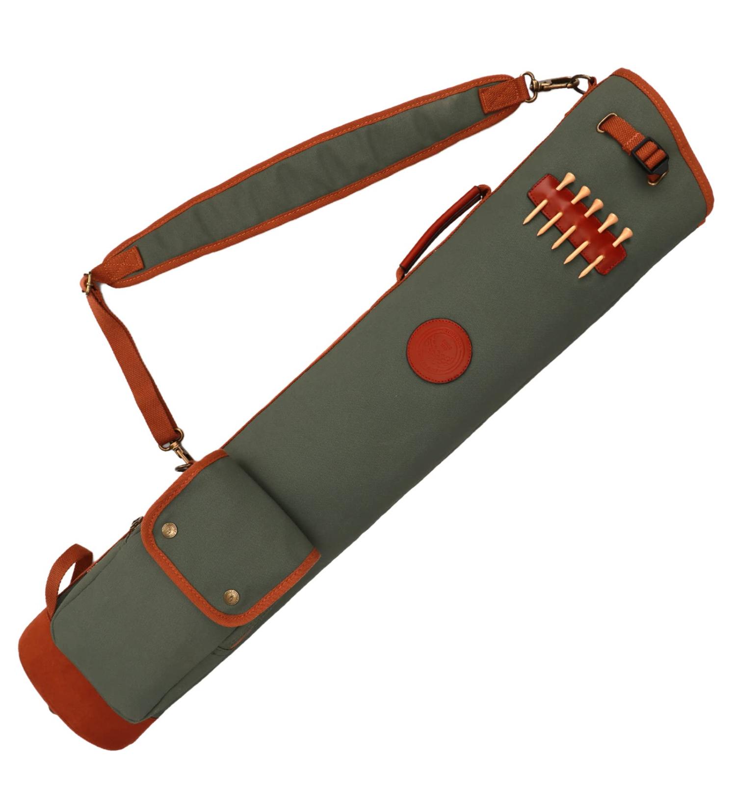TOURBON Canvas Golf Club Travel Case - Lightweight Carry Bag for Men and Women in Green - Buy Online on GoSupps.com