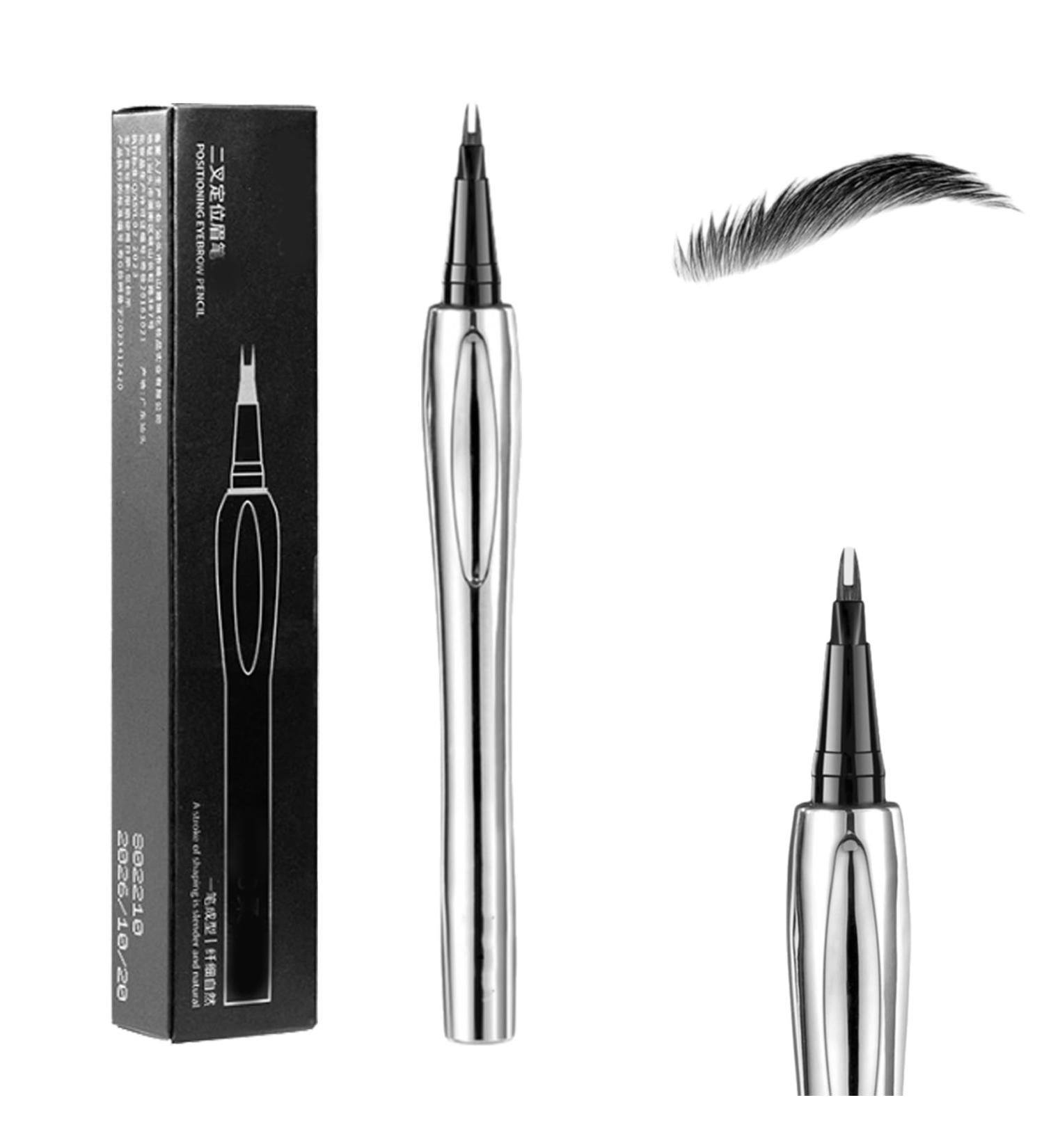 Cooklesa Eyebrow Cooklesa Upgraded Natural Waterproof Eyebrow Pen with Microfine Tip Two-Pronged Eyebrow Pencil Long-Lasting Natural 3D Waterproof Microblading Eyebrow Pen (Black) - Buy Online on GoSupps.com