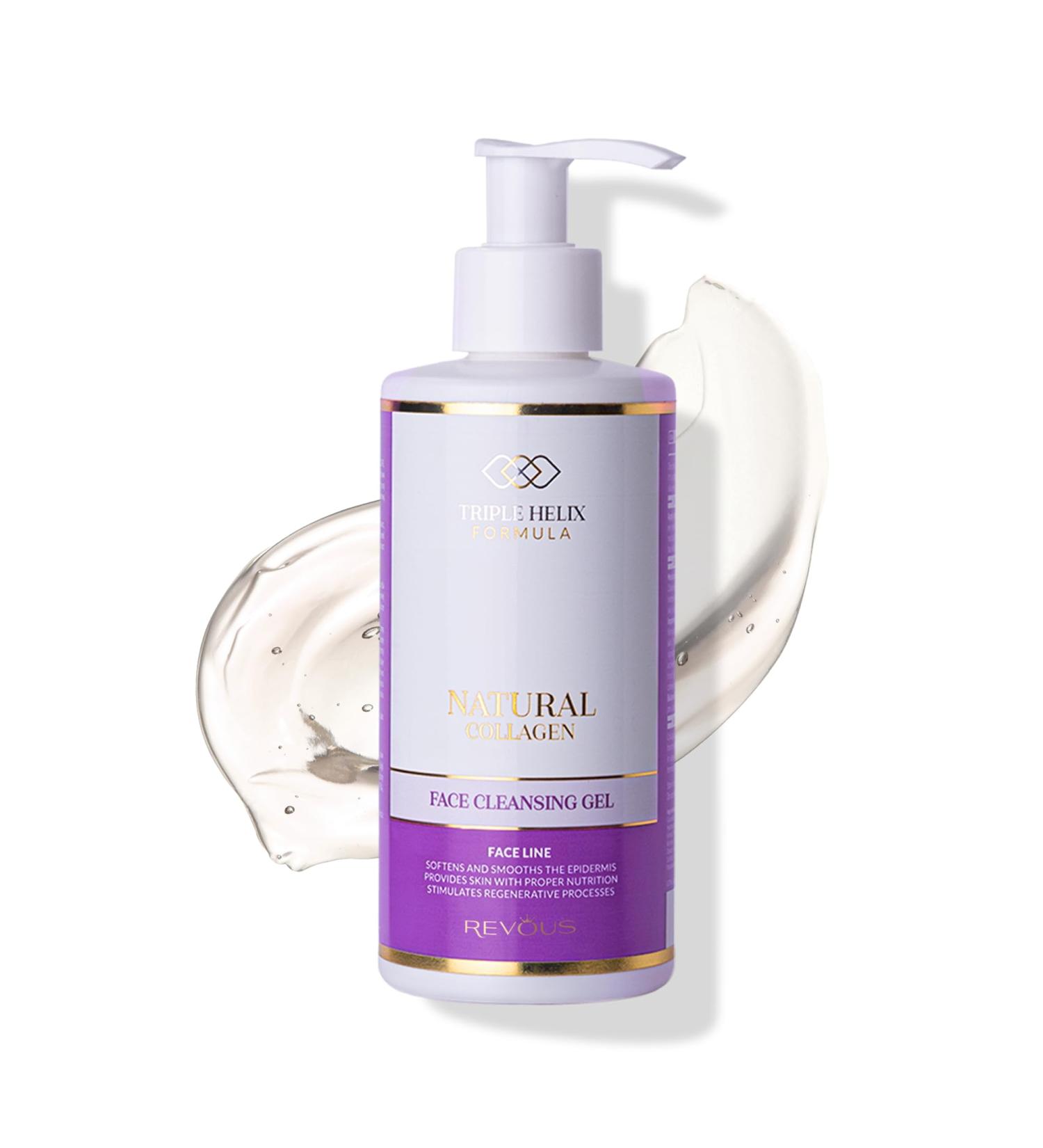 Gel nettoyant pour le visage au collag ne - Enl ve les impuret s Exc s de s bum et les restes de maquillage tout en prenant soin de la peau - R g n re et renforce la barri re hydrolipidique - Buy Online on GoSupps.com