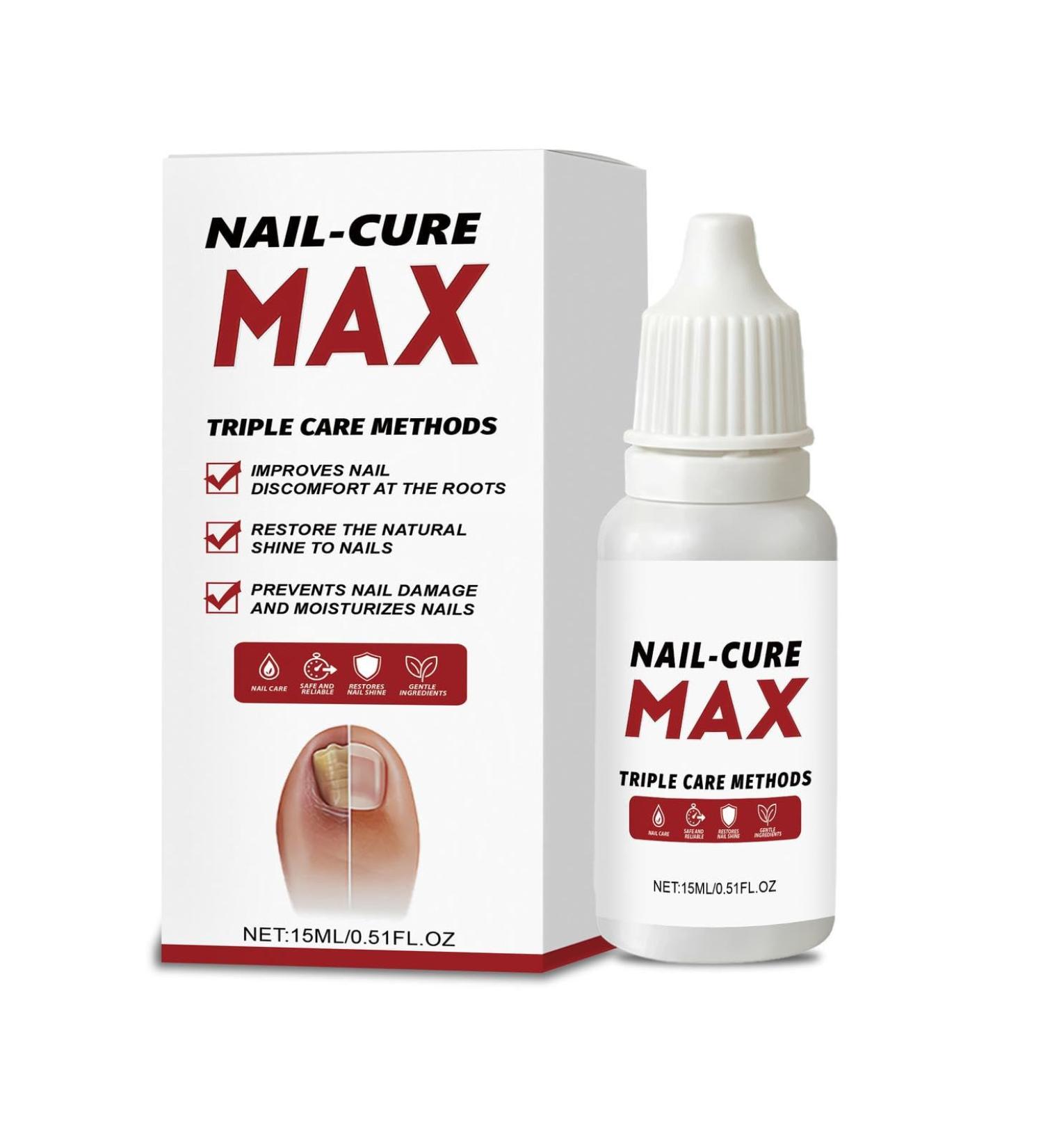 NAIL-CURE MAX S rum Hydratant Quotidien pour Ongles | Renforce les ongles fragiles sublime leur brillance et simplifie leur entretien | Coffret Mains et Pieds 15 ml - Buy Online on GoSupps.com