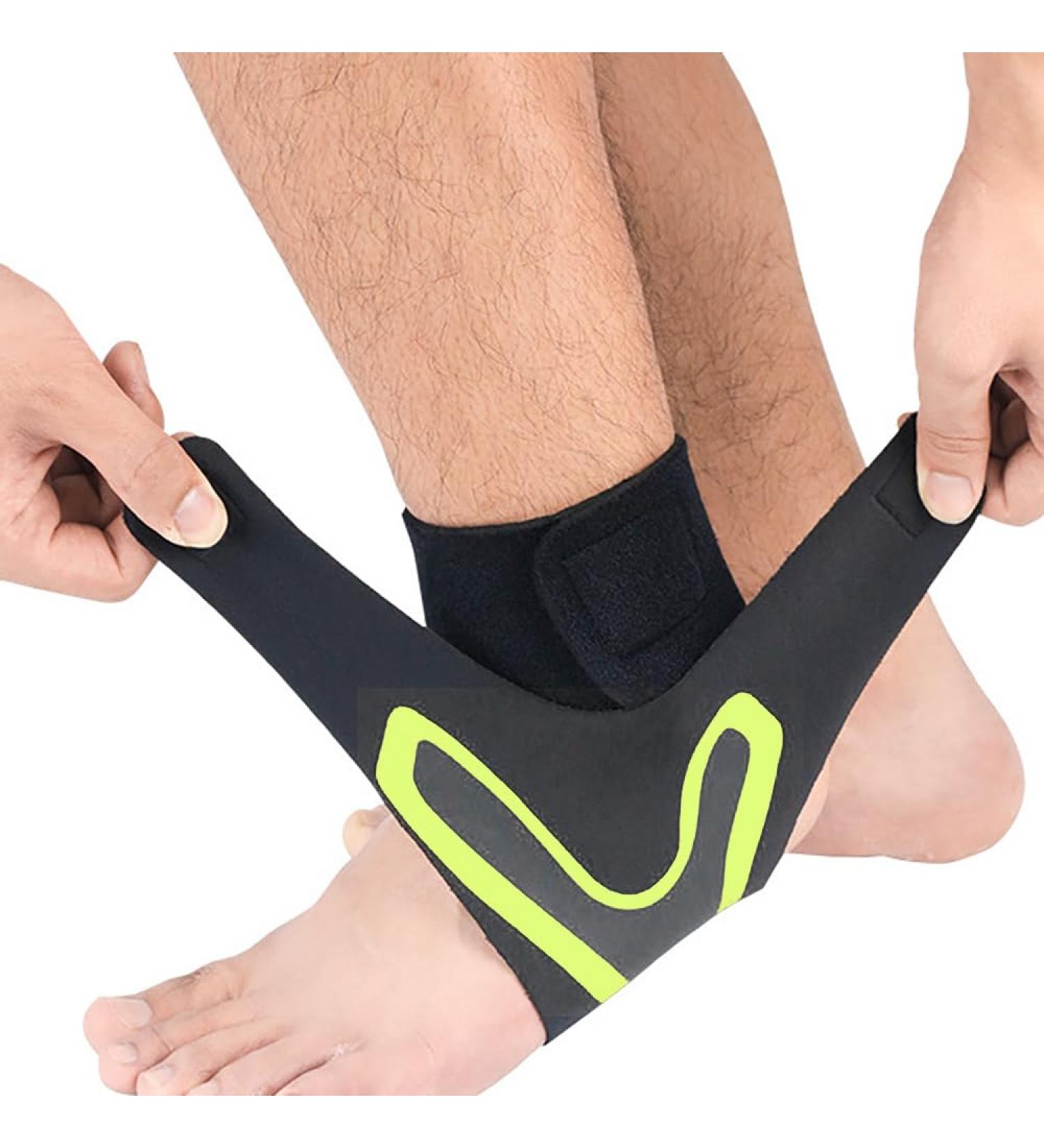 Coogime Plantar Fasciitis Foot Wraps & Flexible Ankle Brace - Breathable Support for Football - Green L (EU: 42-45) - Buy Online on GoSupps.com