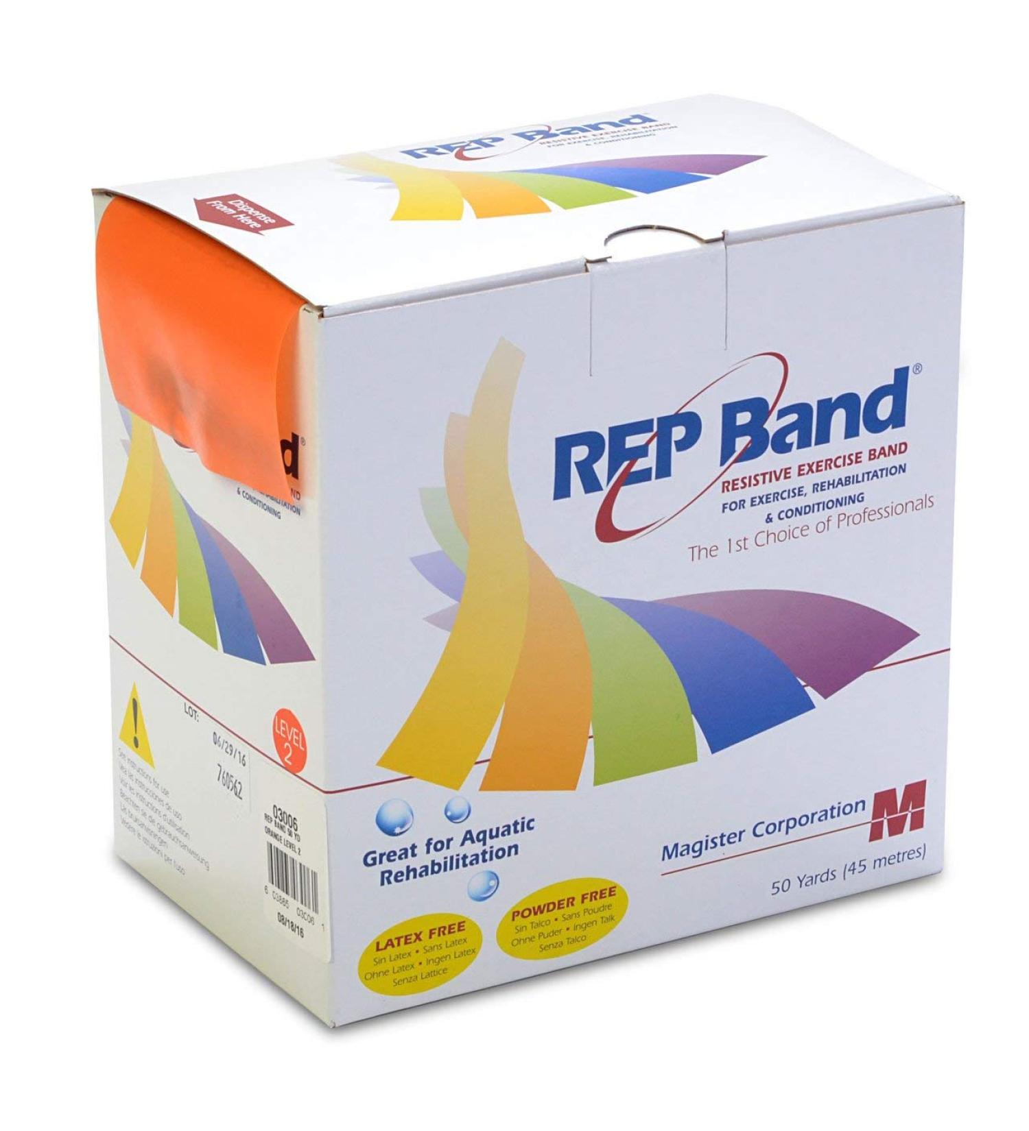 REP Bands Resistive Exercise Bands Orange 50 yds