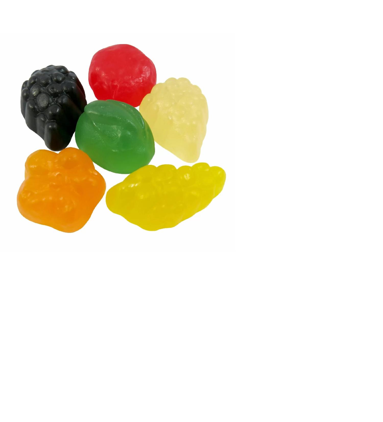 Kingsway Fruit Salad Gums Fruit Flavour Gummy Sweet Candy Buffet Pick n Mix 500g - Buy Online on GoSupps.com
