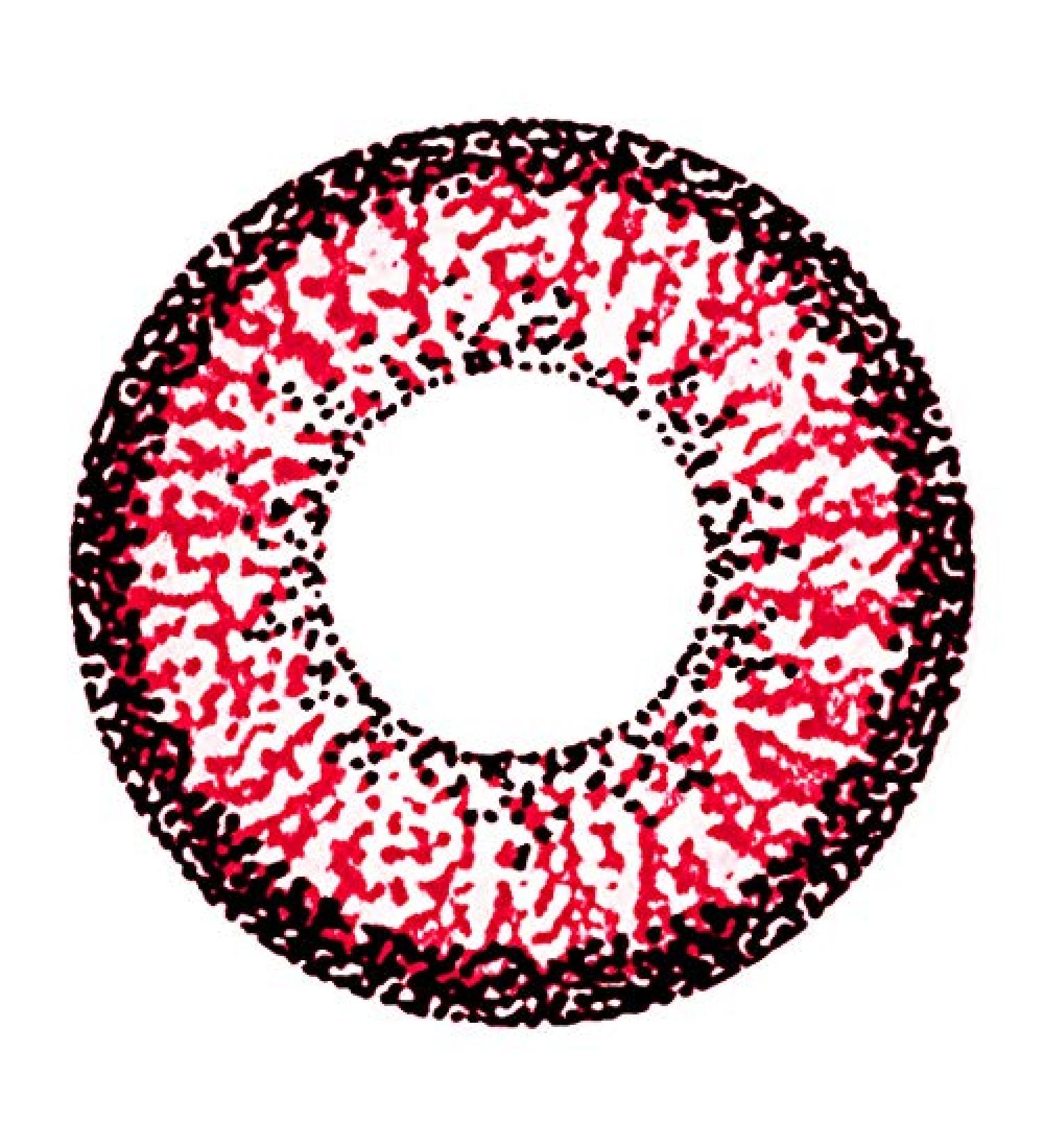 Matlens Pro Trend Colored Contact Lenses - Red 2 Lenses + Free Container & Care Solution - 4.5 Dpt Big Eyes Effect - Buy Online on GoSupps.com