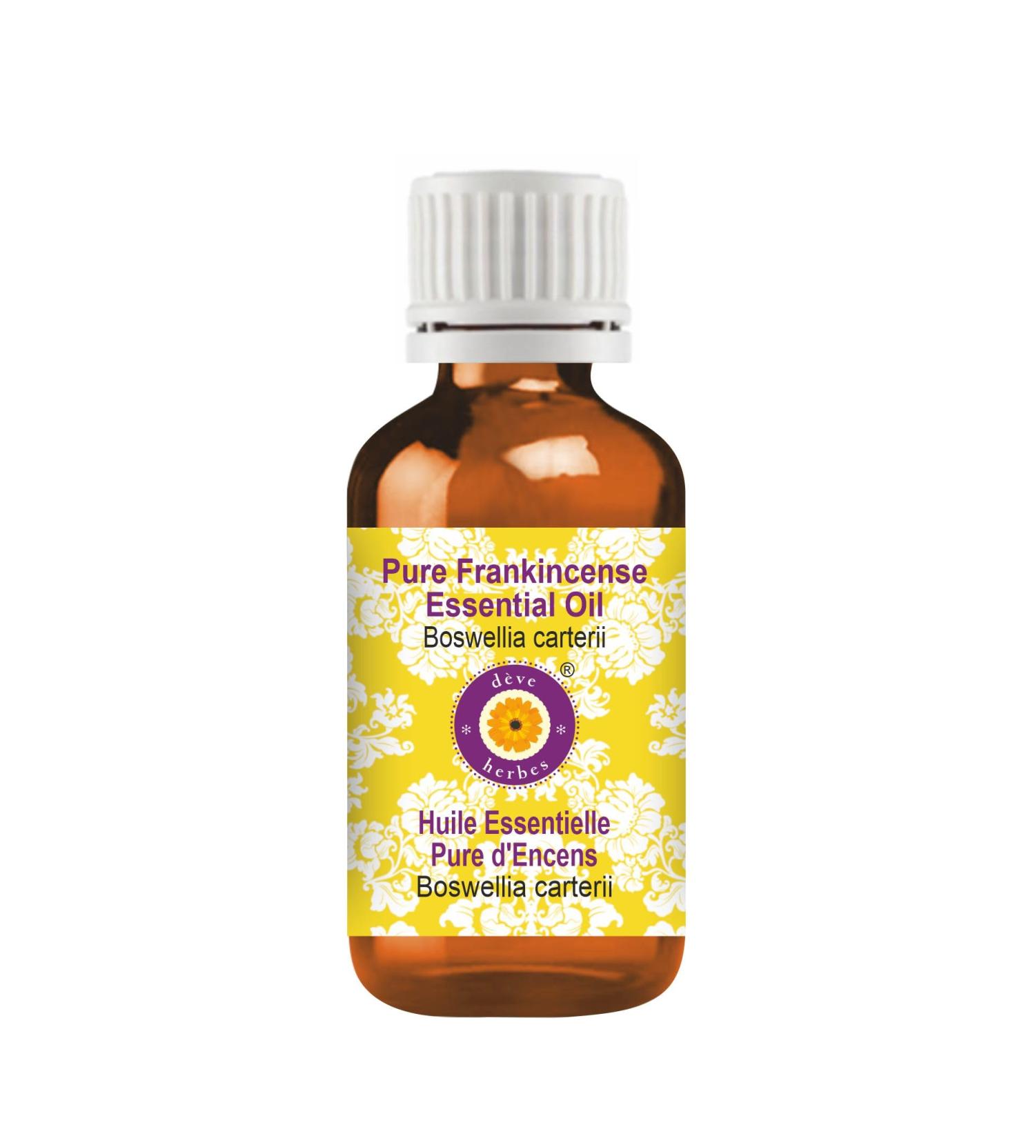 Deve Herbes Pure Frankincense Essential Oil (Boswellia carterii) Steam Distilled 30ml (1 oz) 1 Fl Oz (Pack of 1) - Buy Online on GoSupps.com