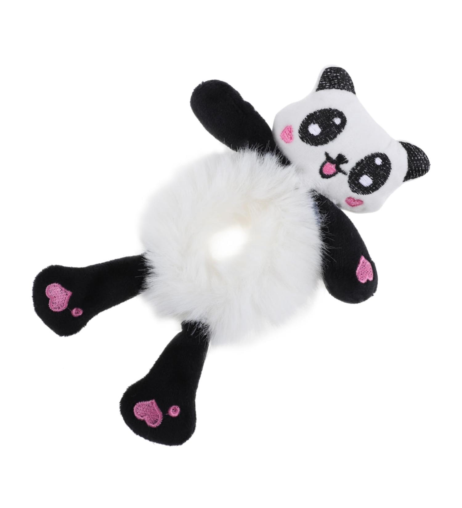 Beavorty giant panda head rope hair elastics scrunchies elastic hair band hair rubber black tiara hair ties hair gems for women black trim hair decoration animal hair tie holder fabric Miss - Buy Online on GoSupps.com