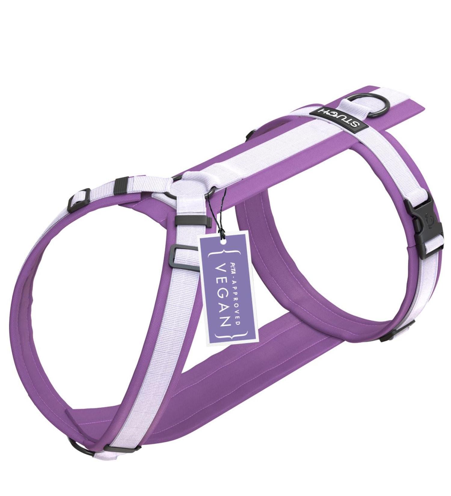 STUCH Dog Harness - Adjustable Padded Nylon Harness for Small Medium & Large Dogs - Purple (Large) - Buy Online on GoSupps.com