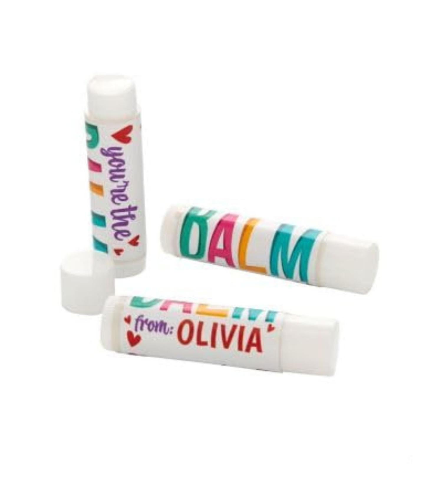 Fun Express Personalized You re the Balm Lip Balm Covers - 12 Pieces