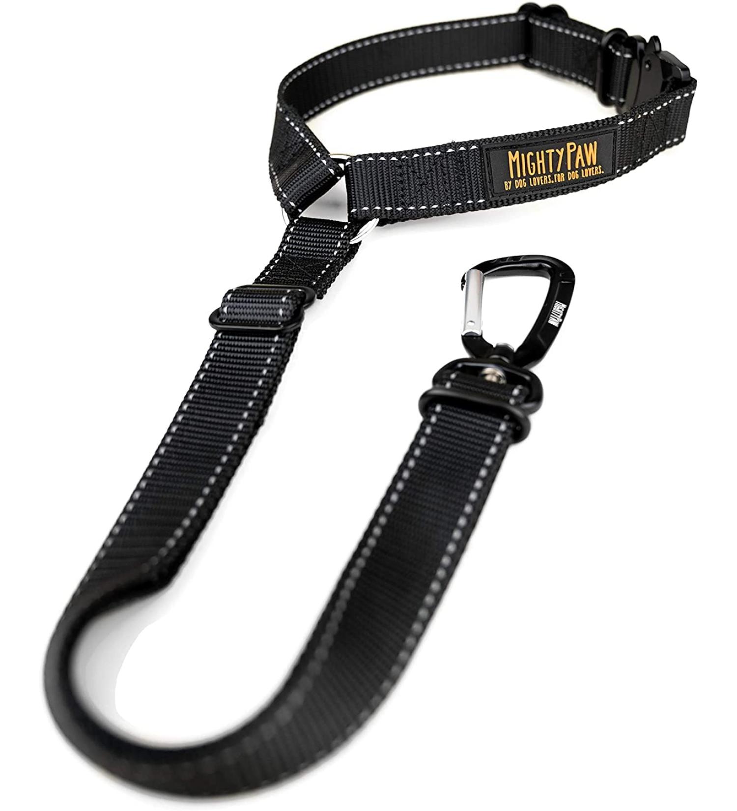 Mighty Paw Dog Headrest Car Seat Belt - Adjustable Length for Large & Small Dogs - Universal Design - Tactical Buckle & Strong Nylon Webbing - Buy Online on GoSupps.com