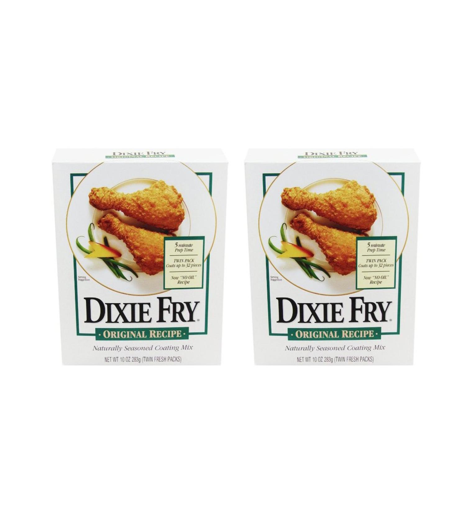 Dixie Fry Original Recipe Seasoned Coating Mix - 2 Boxes (10 Oz Each) - Buy Online on GoSupps.com