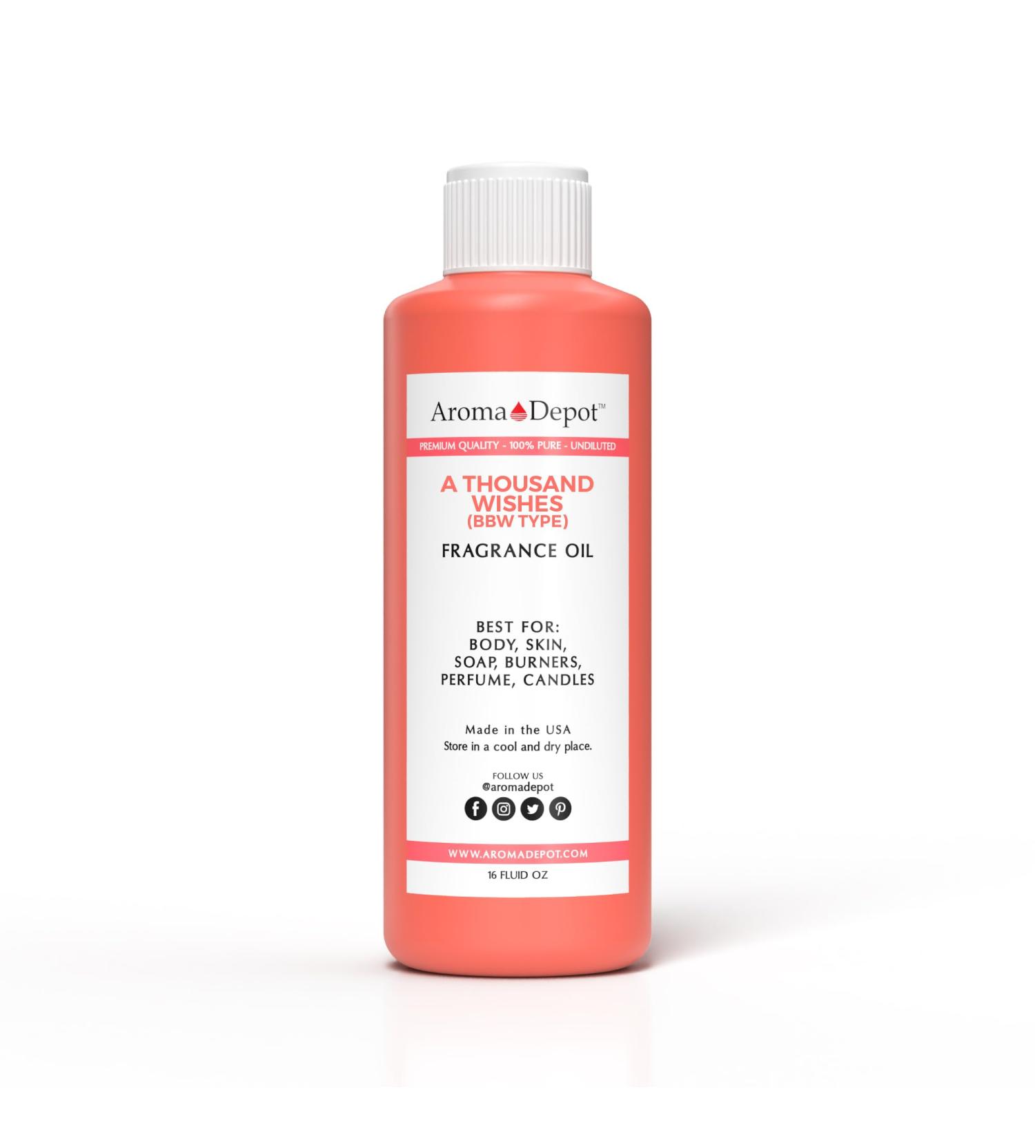 A Thousand Wishes 16oz Fragrance Oil I Perfume I Skin Oil I Scented Oil. DIY Projects Such as Candles Bath Bombs Body Butters Creams & Lotions. Few Drops in The Diffuser Burners or Warmers. - Buy Online on GoSupps.com