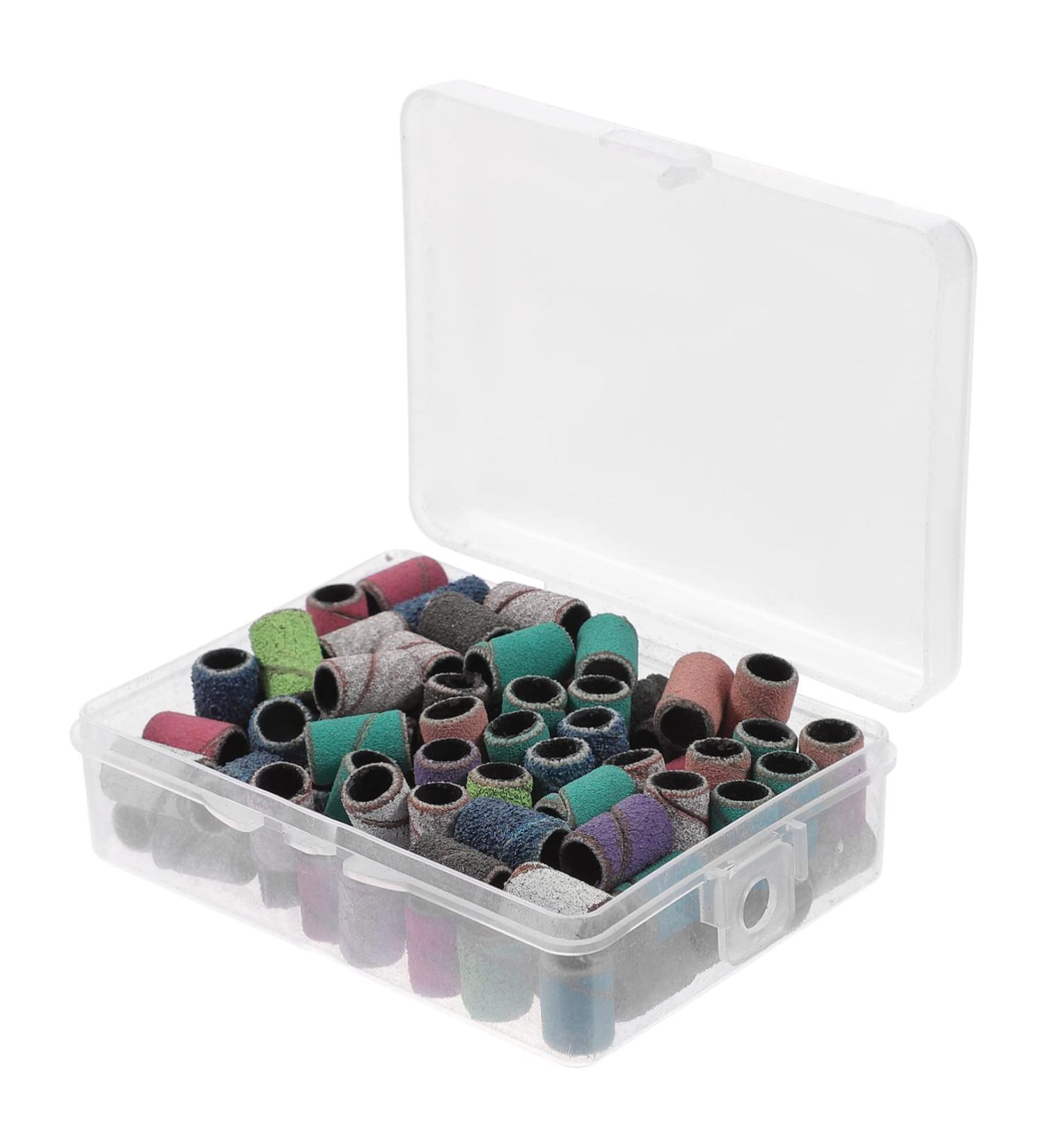 Housoutil 1 Box Nail Polish Drill Nail Polish Kits Nails Gel Kit Fine Sanding Bands for Nail Drill Sanding Bits for Drill Nail Gel Nail Kit Sanding Bands Kit Sand Circle Manicure Accessories - Buy Online on GoSupps.com