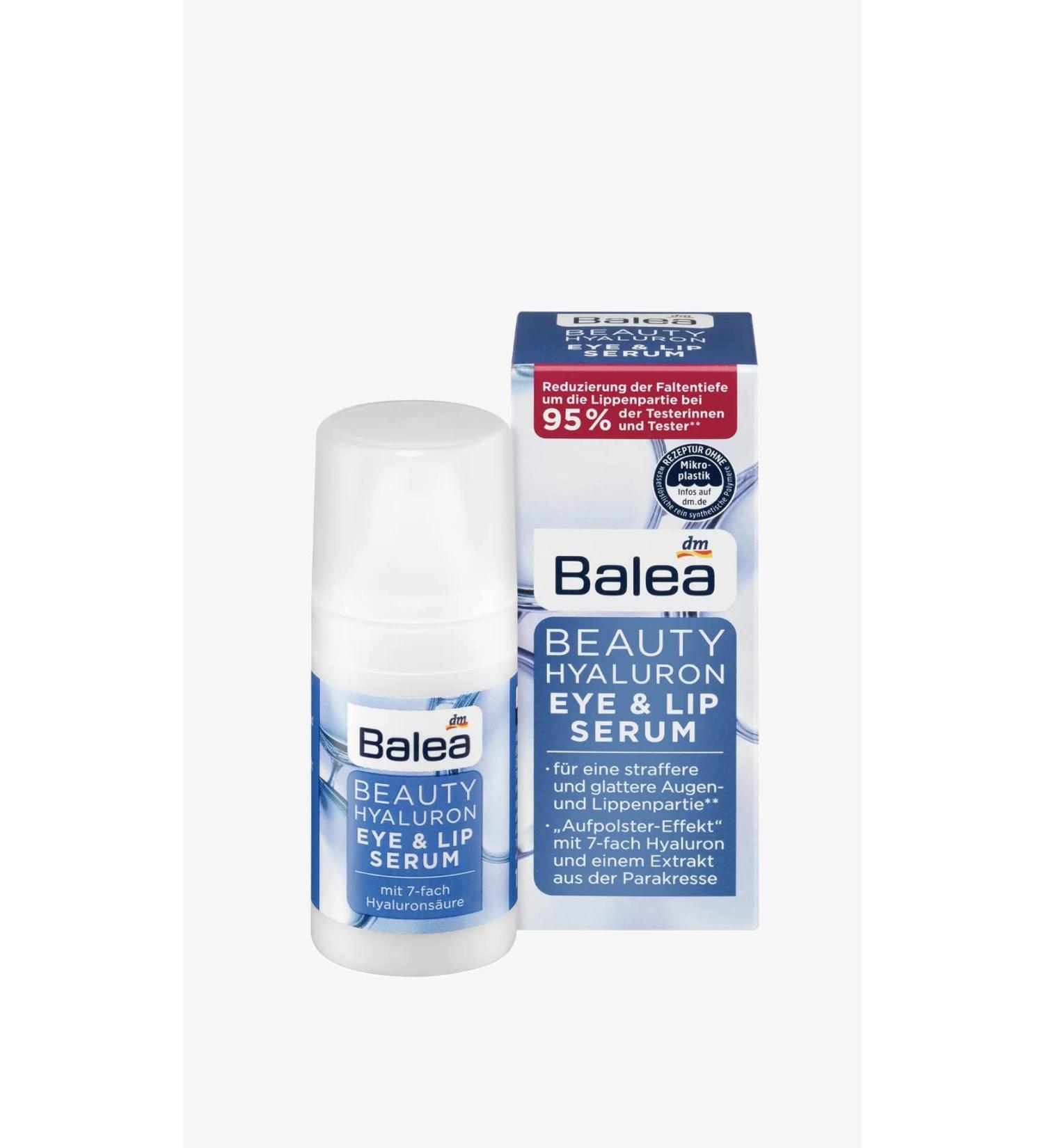 Balea Beauty Effect Eye & Lip Serum 15ml - Revitalize & Hydrate | International Shipping Available - Buy Online on GoSupps.com