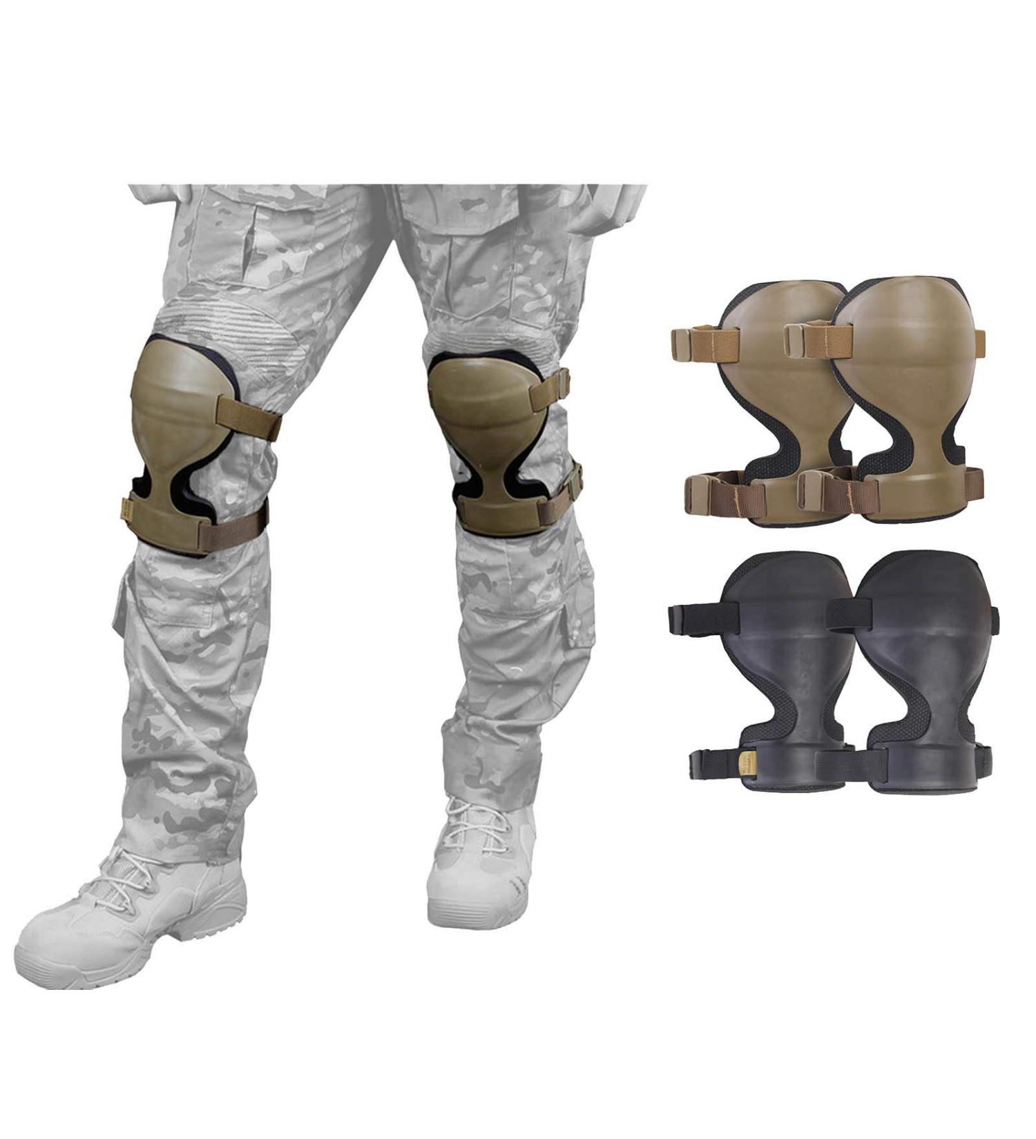 Elite Tribe Arc Style Knee Pads - Military Grade for Airsoft Hunting & Martial Arts - International Shipping Available - Buy Online on GoSupps.com