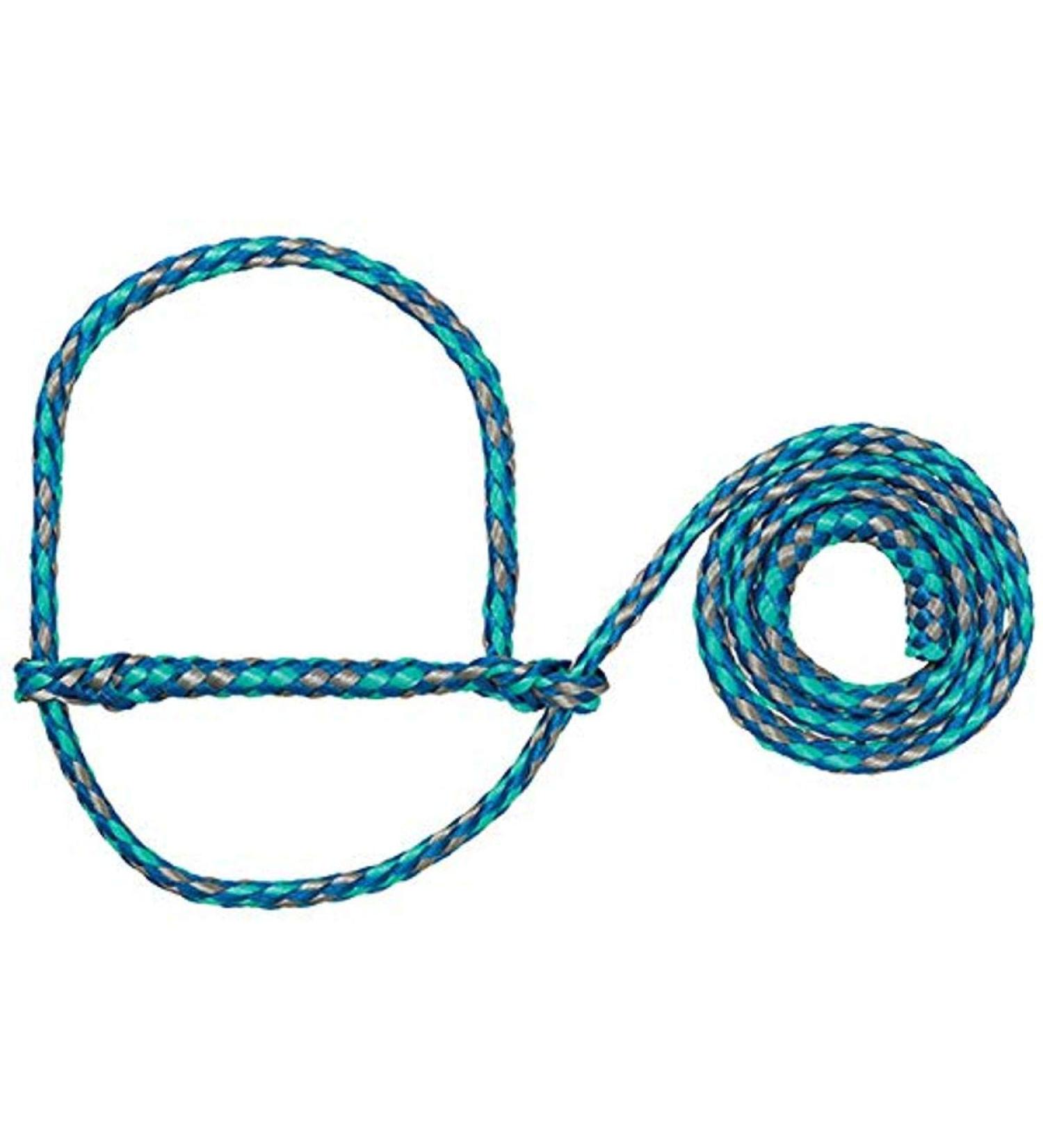 Weaver Leather Poly Rope Sheep Halter, Blue/Mint/Gray