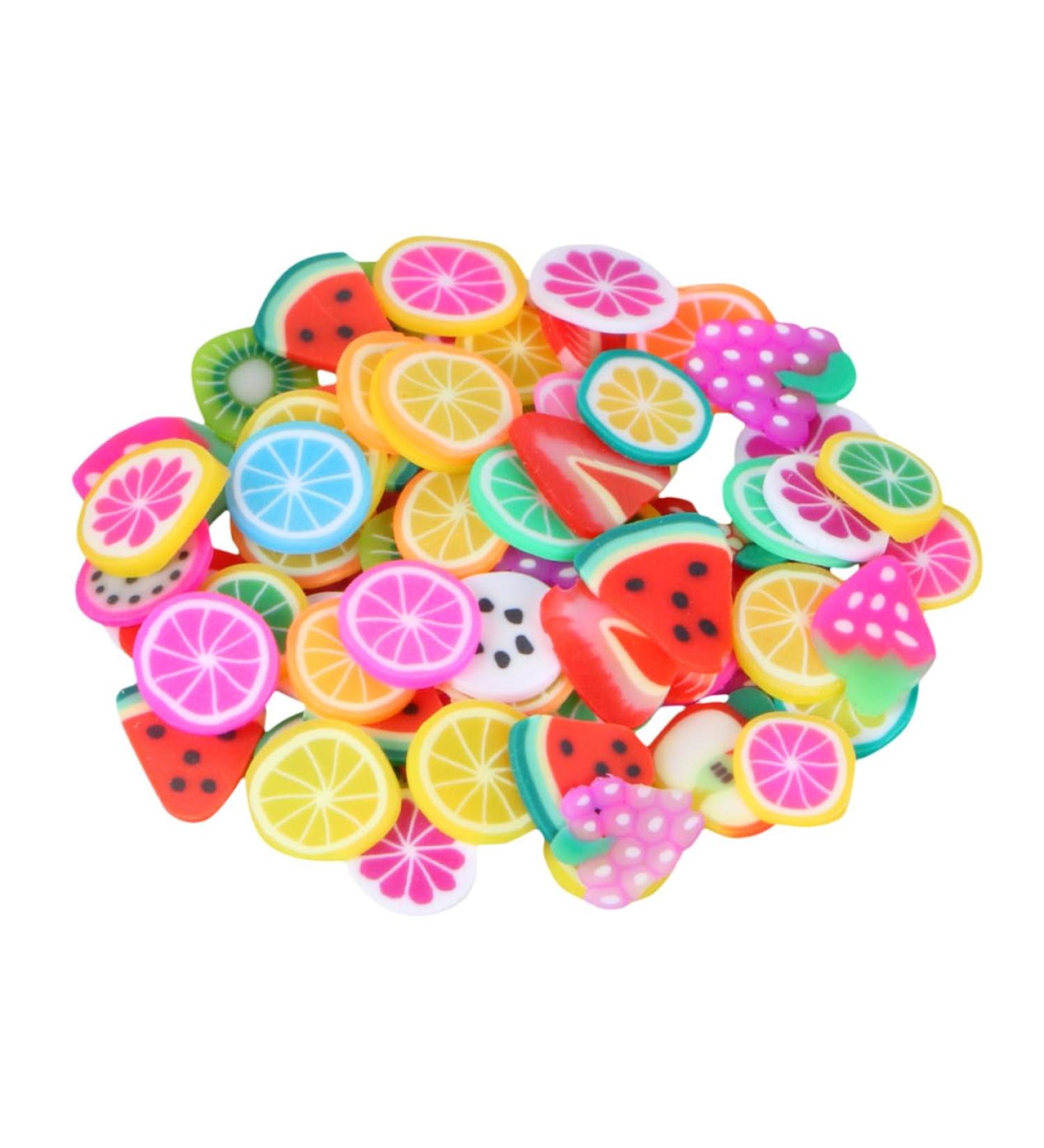 Healeved 1000pcs Manicure Tool Nail Decor Lip Gloss Kit Nail Art Mini Slices Fruit Nail Art Charms Nail Charms Glitter Lip Gloss Polymer Clay Slices for Nail Mini Crown Clip Set Assorted medium As Shown - Buy Online on GoSupps.com