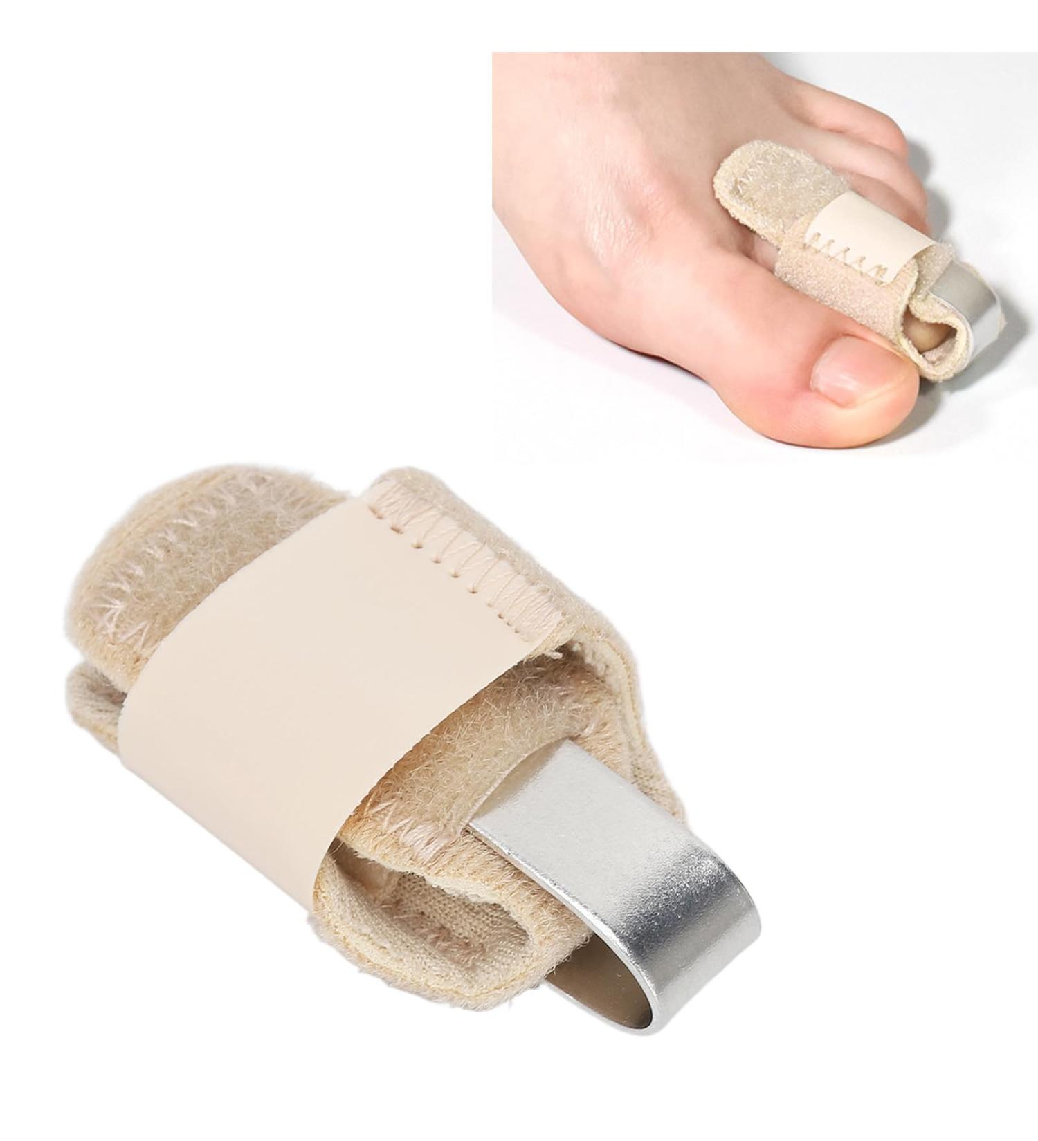 Adjustable Toe Splint for Bent Toes - Left Foot, Toe Straighteners for Men and Women - Toe Corrector for Hammer Toe - Adult Toe Brace - Buy Online on GoSupps.com