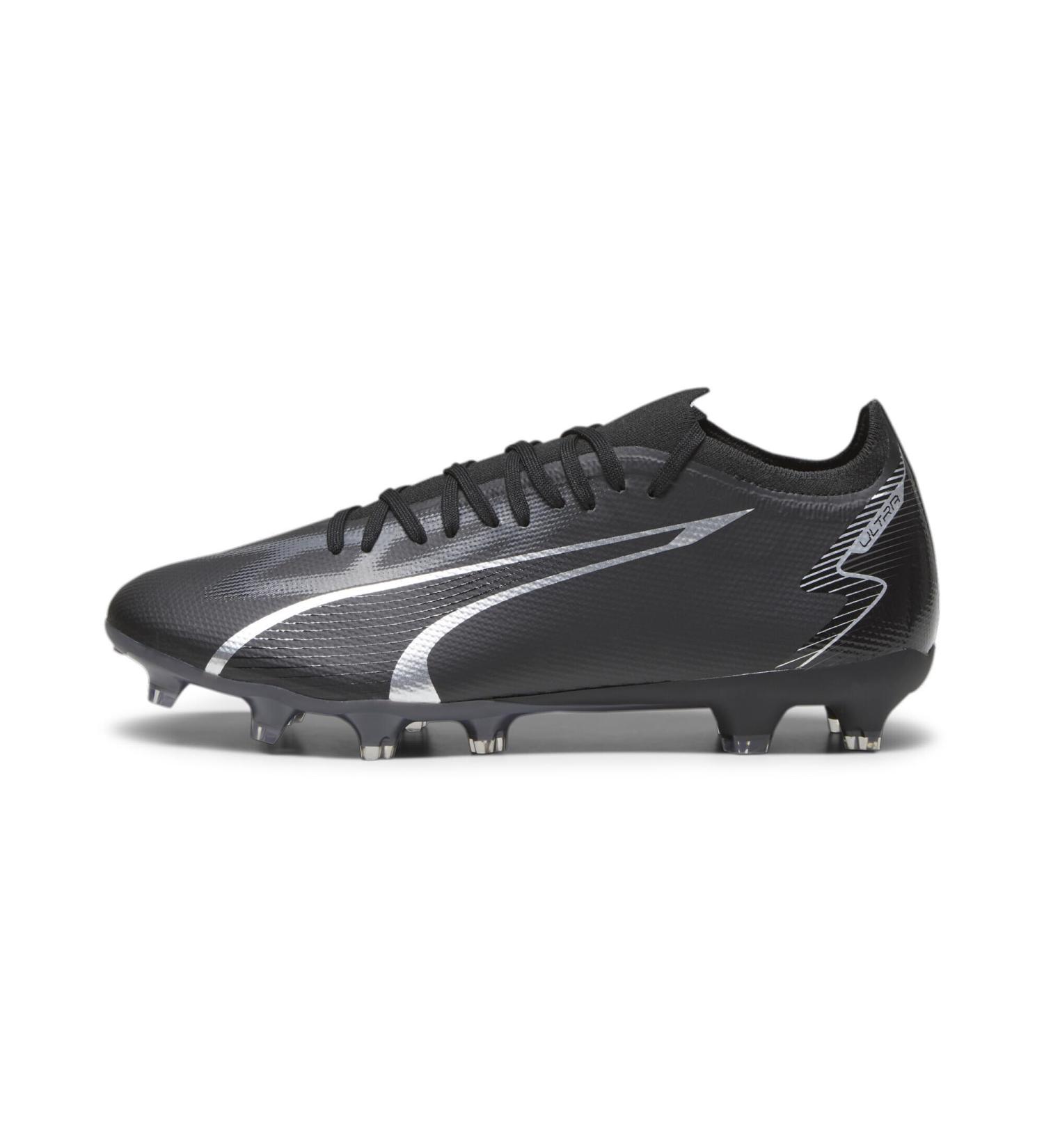 PUMA Men's Ultra Match FG/AG Football Shoe | Size 43 EU | Puma Black/Asphalt - International Shipping Available - Buy Online on GoSupps.com