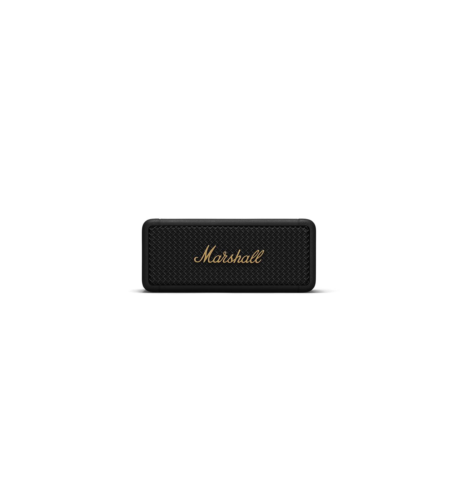 Marshall Emberton Bluetooth Portable Speaker in Black & Brass - Premium Sound Quality - Buy Online on GoSupps.com