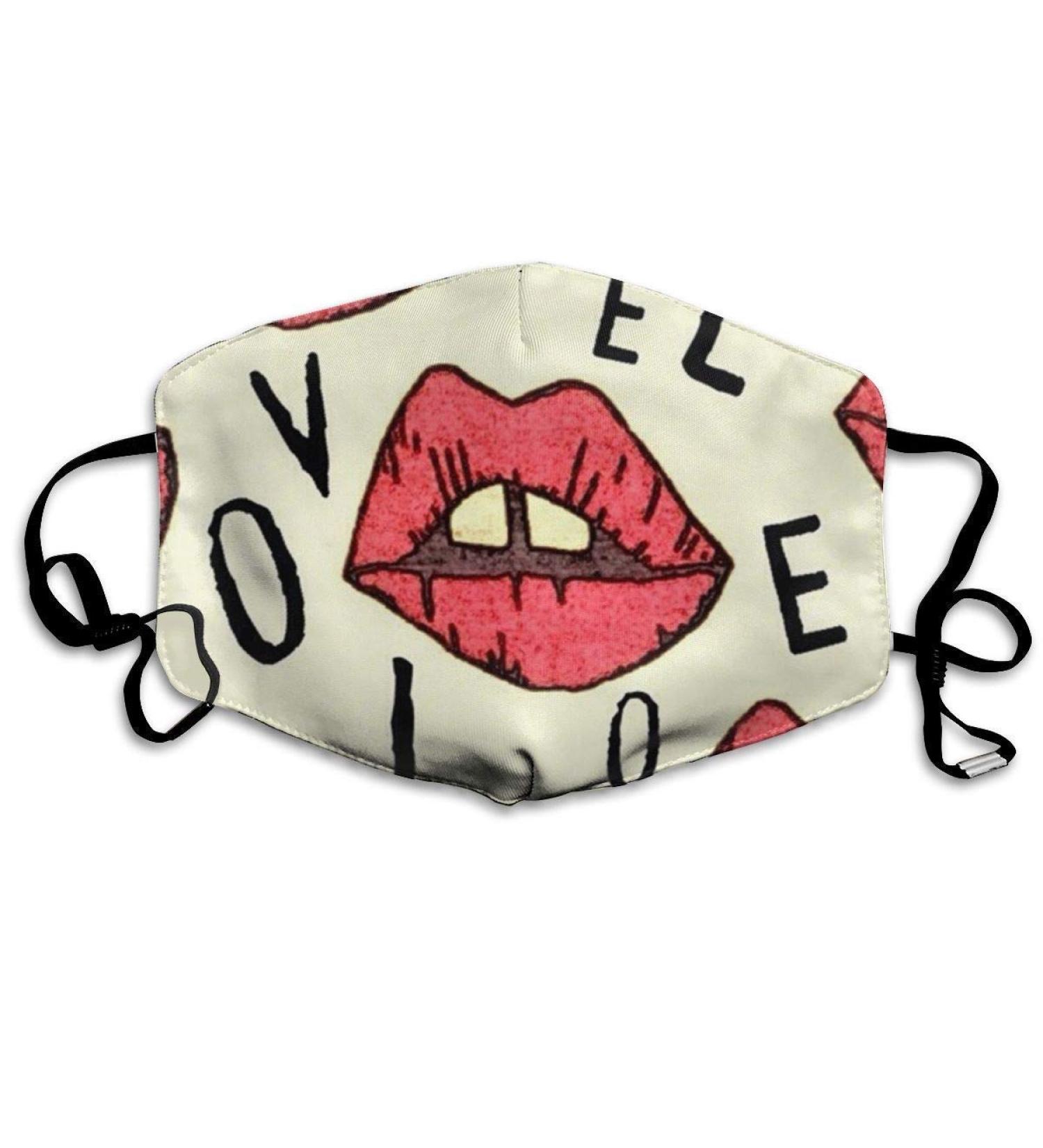 Breathable premium facial protection envelope Love Lips Women Men Men Anti Wind Staub Protection Protective cover for skiing camping travel safety daily use