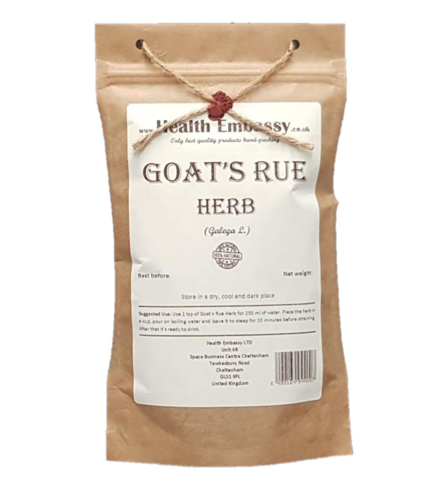 Health Embassy Gal ga Officinal Herbe Tisane | Galega Officinalis L | Goat s Rue Herb (100g) - Buy Online on GoSupps.com