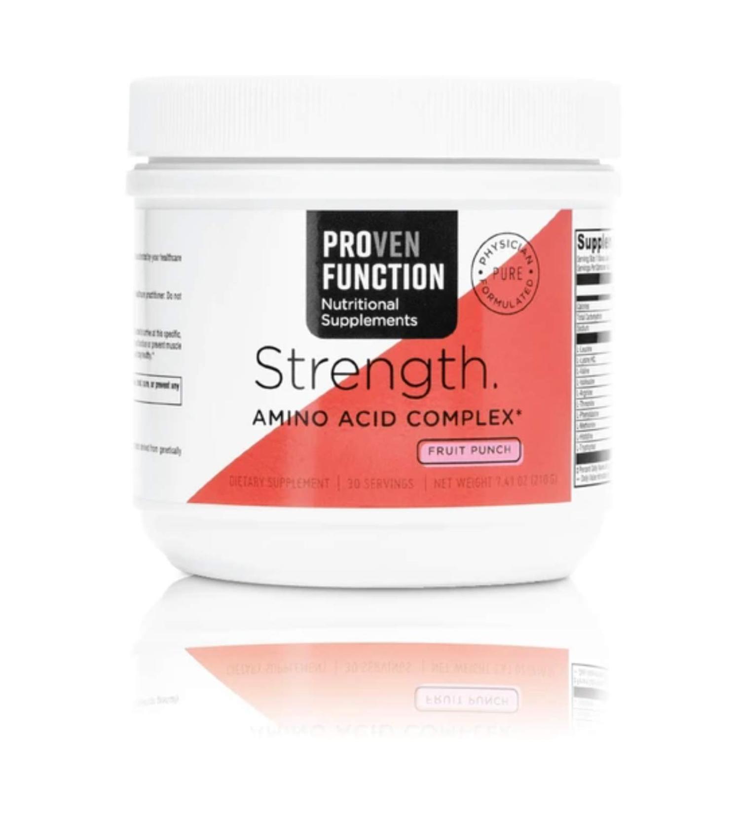 Amino Acid Complex Fruit Punch Flavored Drink Mix - Provenfunction Strength (30 Servings)