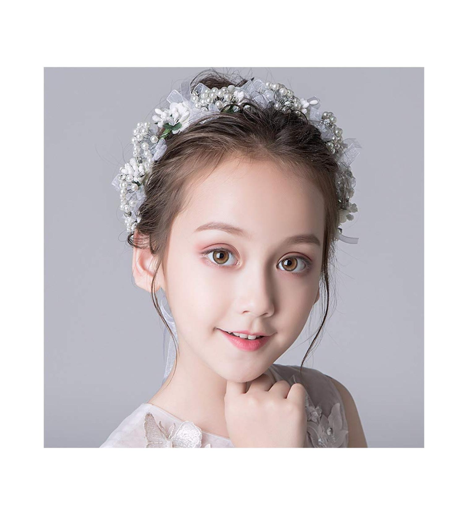 IYOU Princess White Flower Headpiece | Bridal Wedding Hair Accessories - Buy Online on GoSupps.com