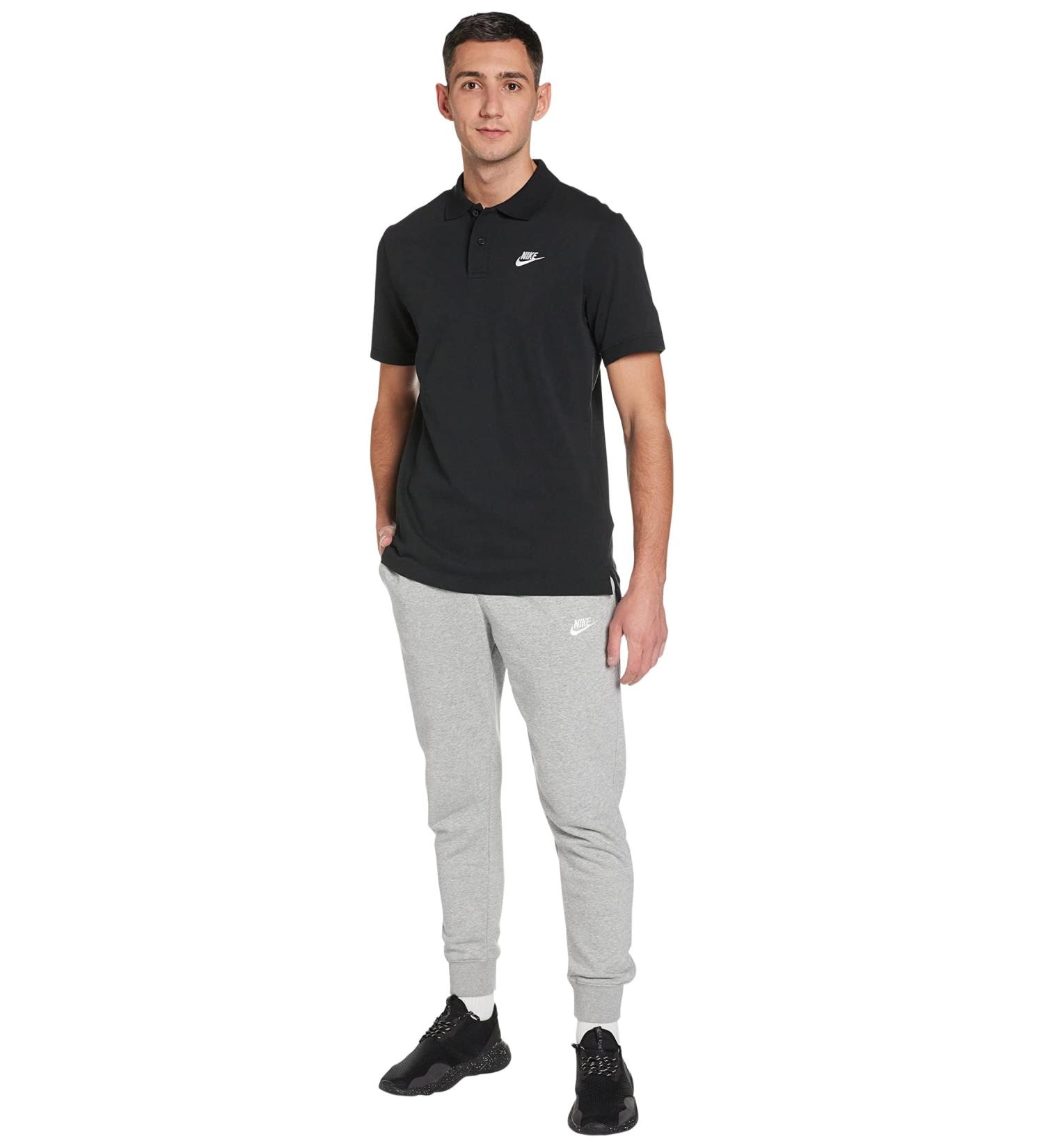 Nike Men's Sportswear Polo Shirt - Lightweight Black/White - International Shipping Available - Buy Online on GoSupps.com