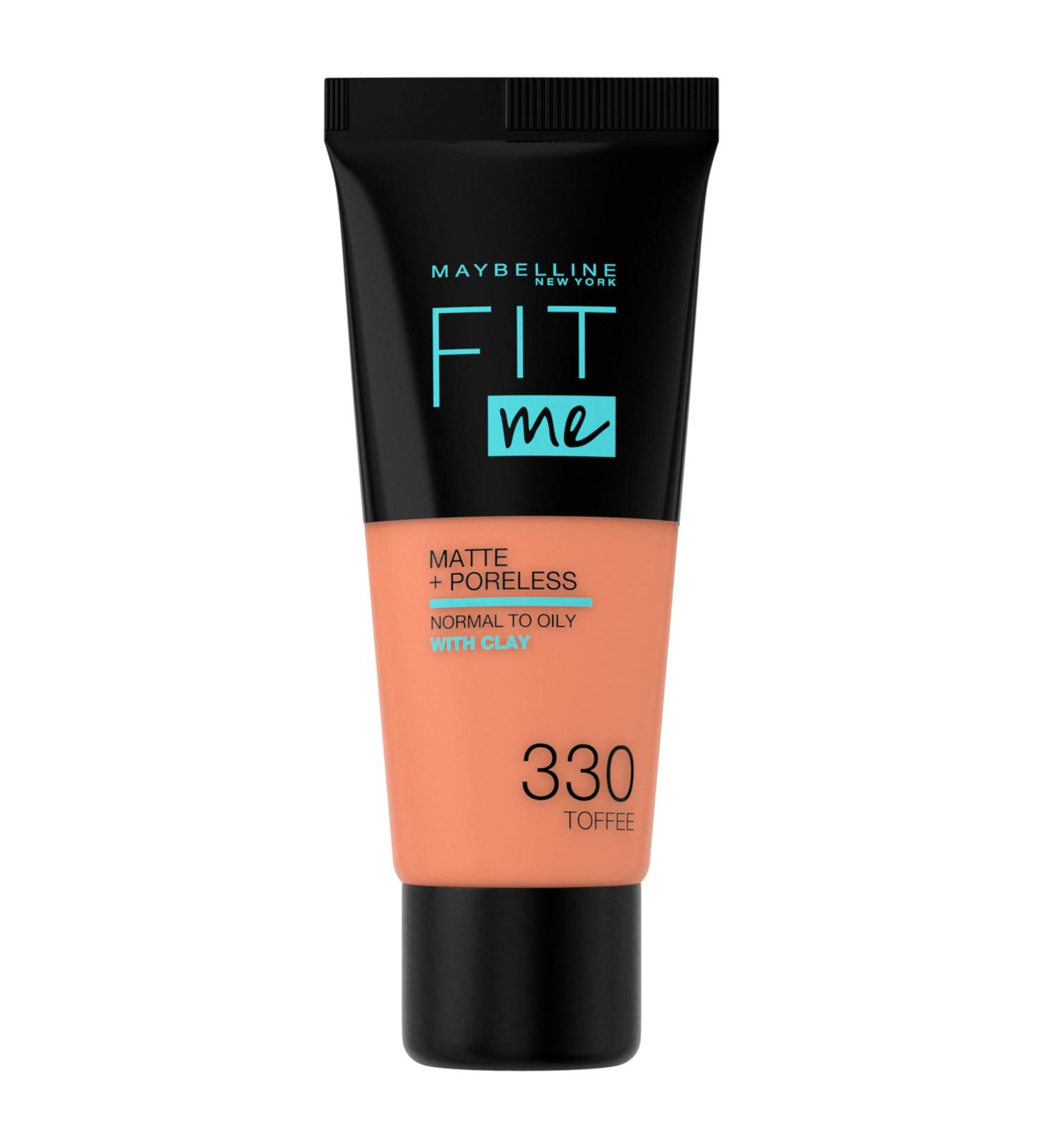 Maybelline Fit Me Matte & Poreless Foundation 330 Toffee 30ml - Pack of 1 - Buy Online on GoSupps.com