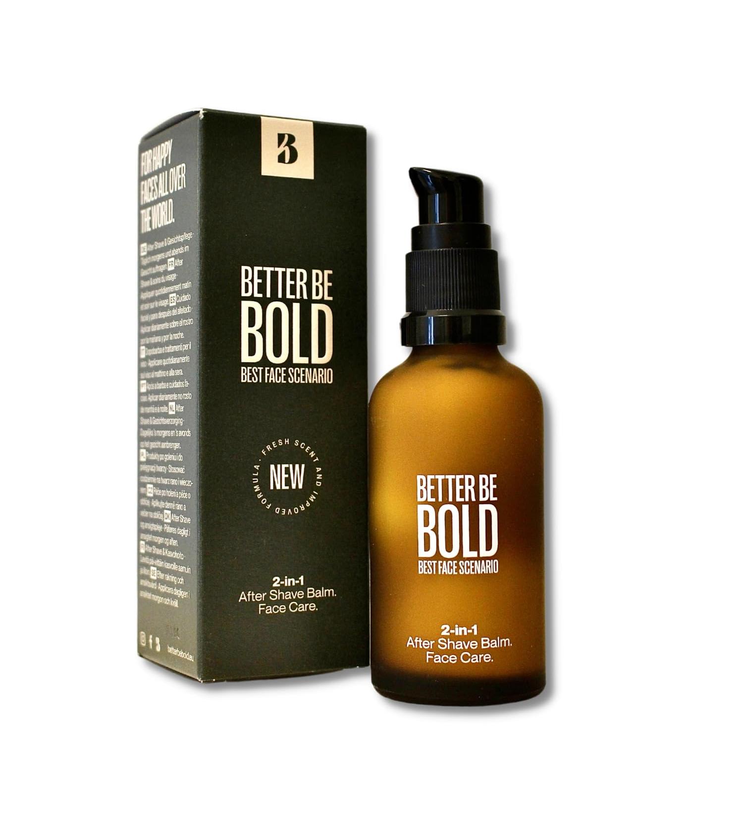 Better Be Bold 2-in-1 After Shave Balm & Face Cream | Anti-Aging Anti-Irritation | Hyaluron | 50ml | Barber Recommended - Buy Online on GoSupps.com